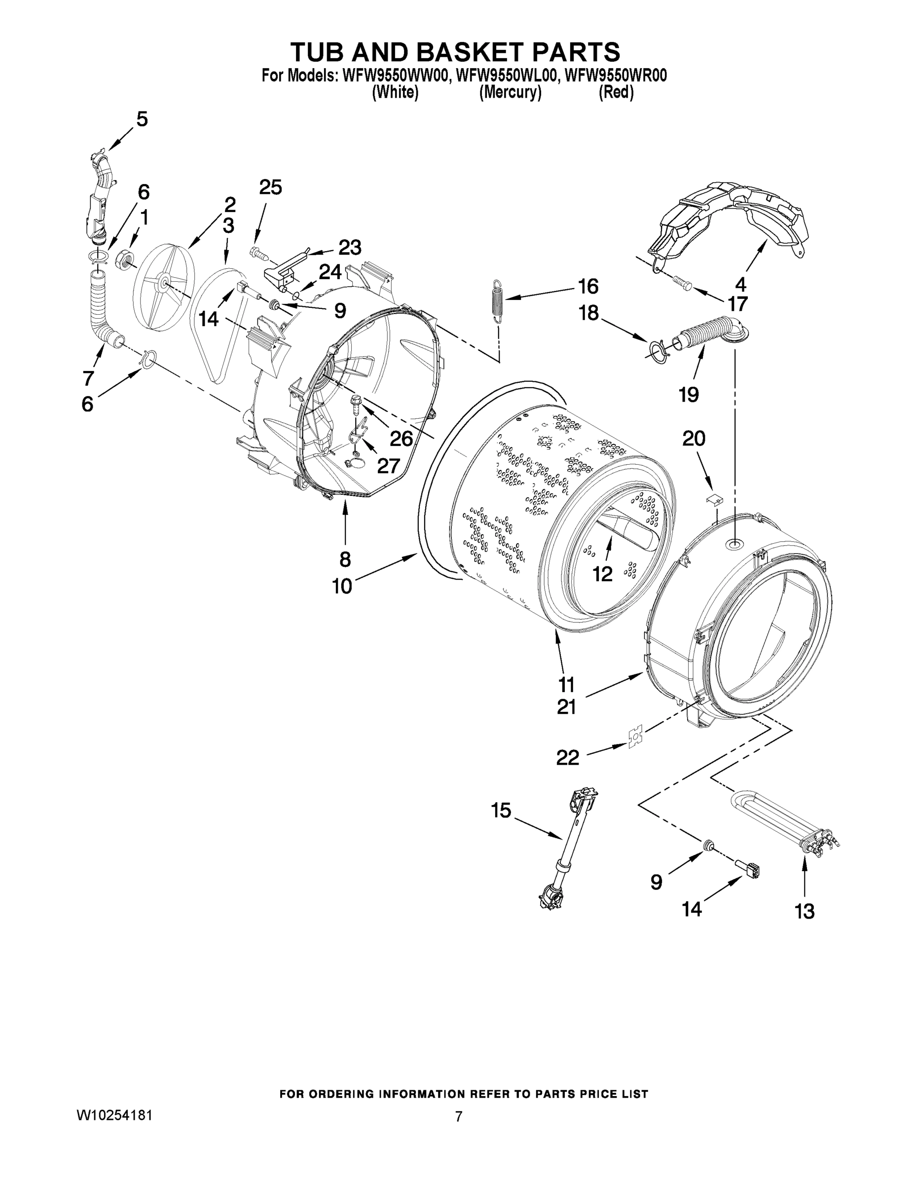 05 - TUB AND BASKET PARTS