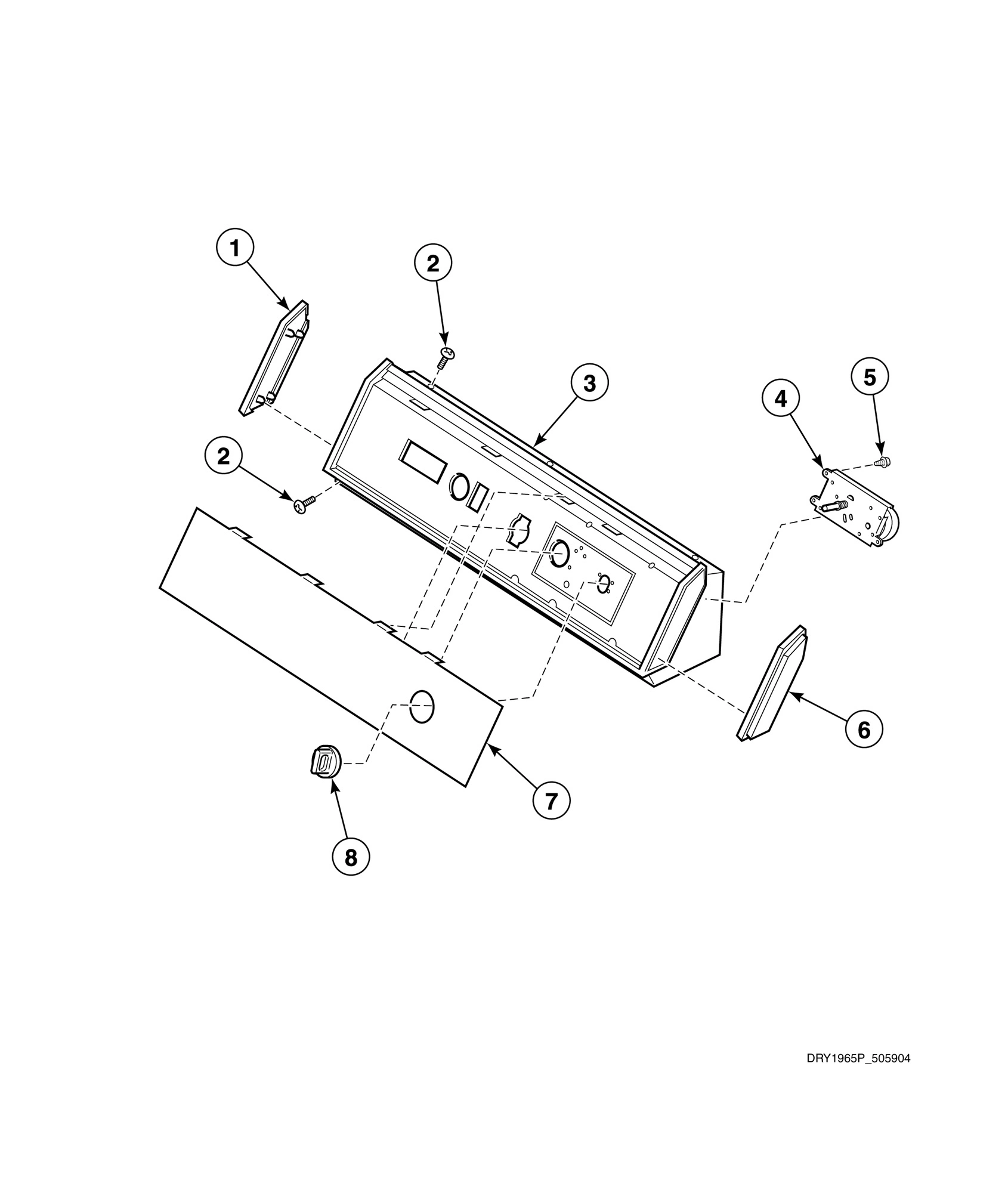 Graphic Panel, Control Hood and Controls (Drawing 7 of 7)