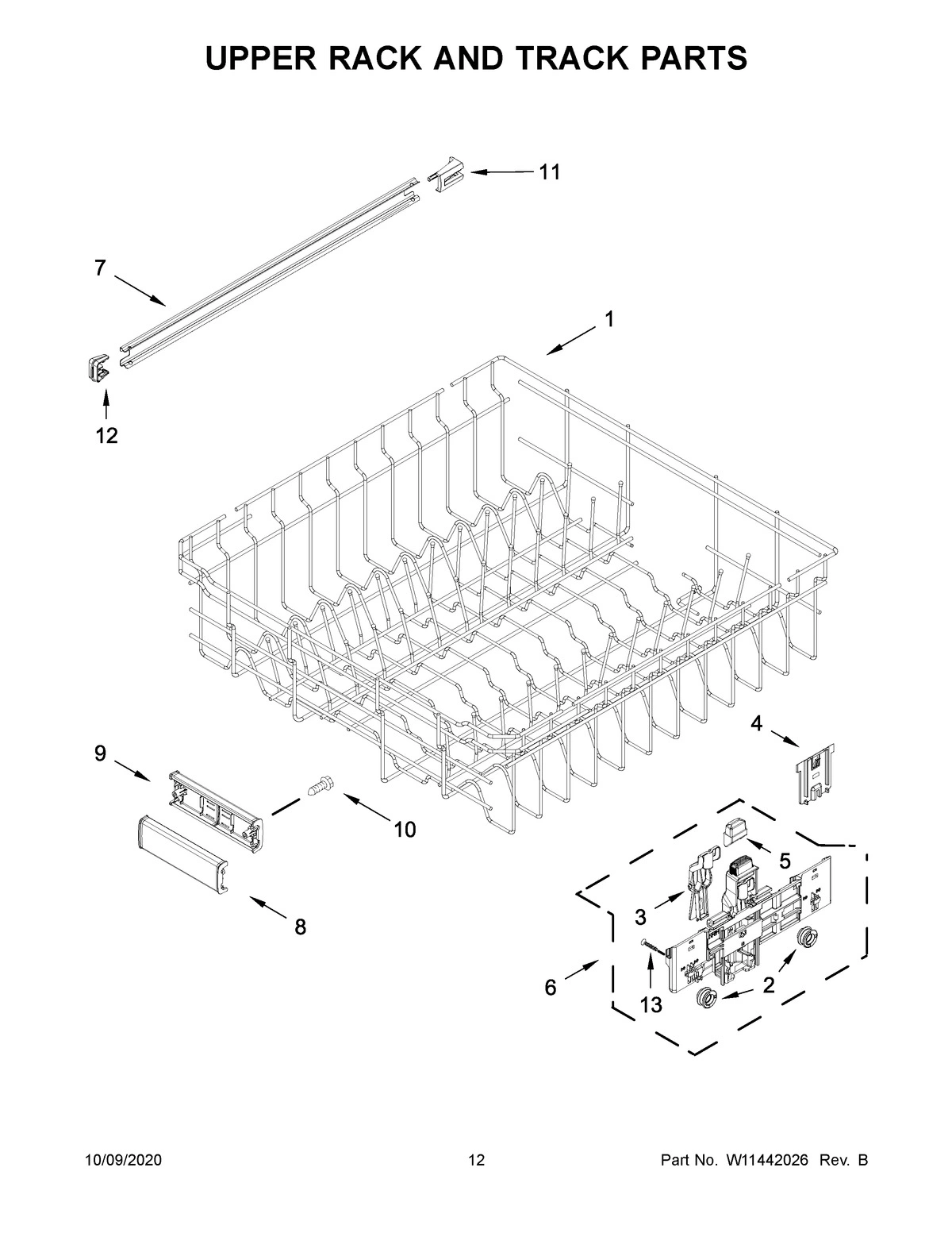 07 - UPPER RACK AND TRACK PARTS