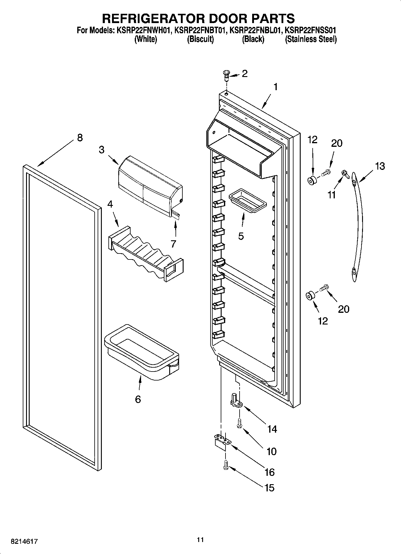 07 - REFRIGERATOR DOOR PARTS