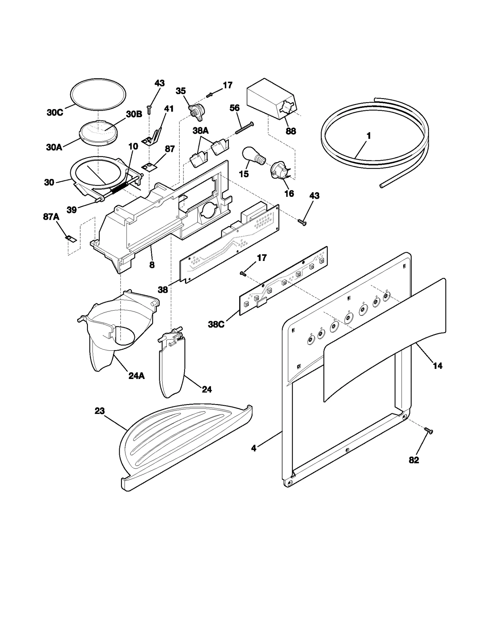 ICE & WATER DISPENSER