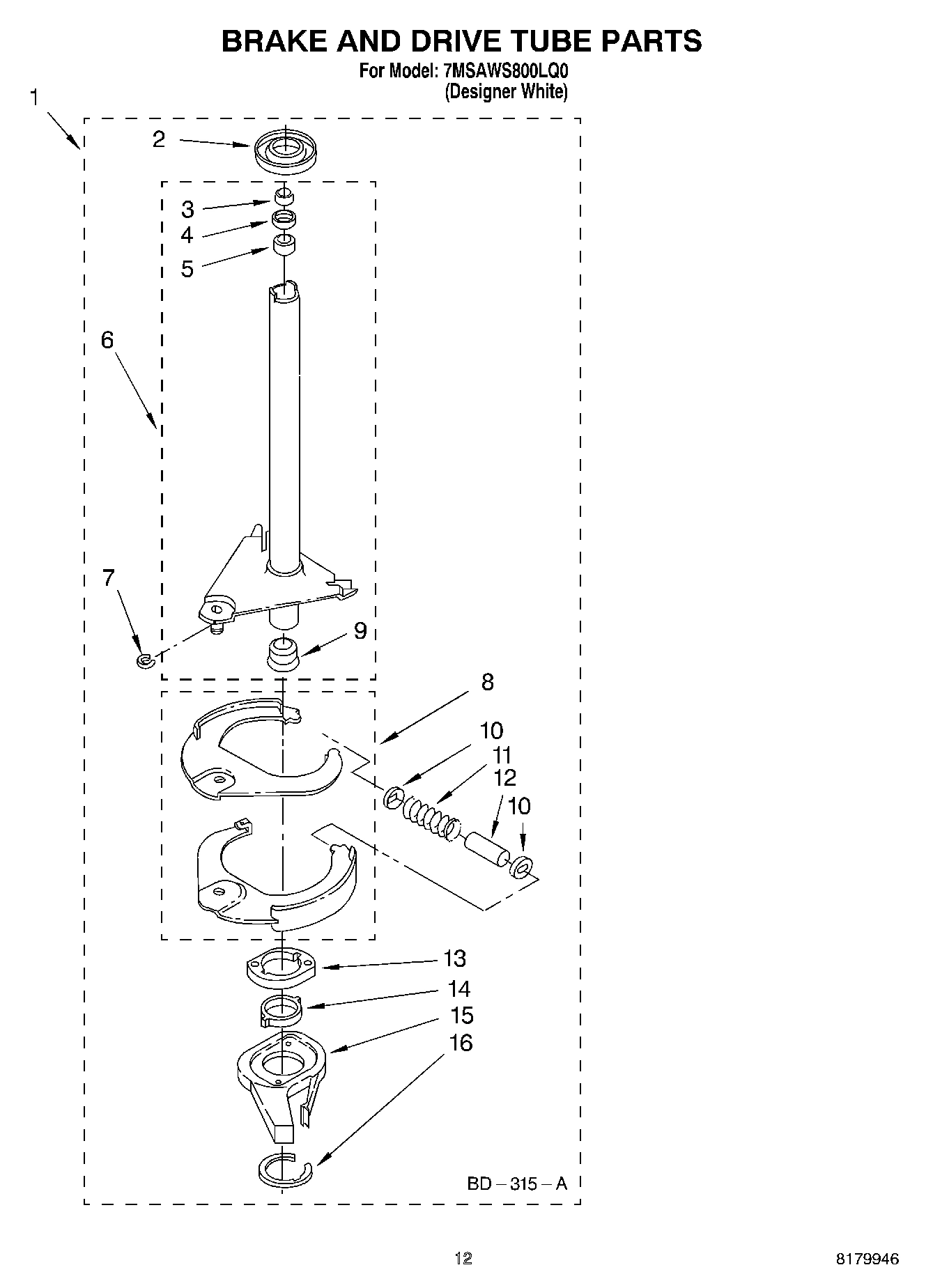 08 - BRAKE AND DRIVE TUBE PARTS