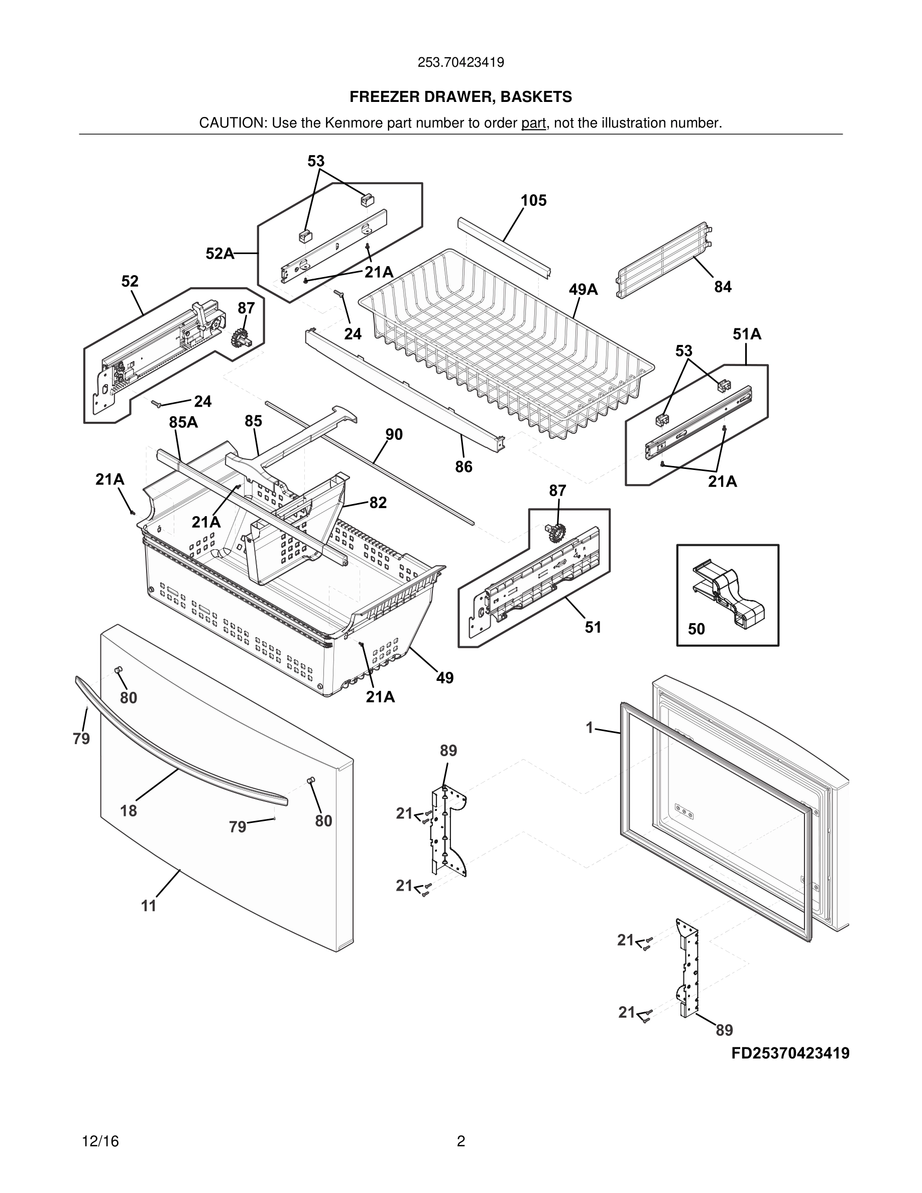 03 - FREEZER DRAWER, BASKETS