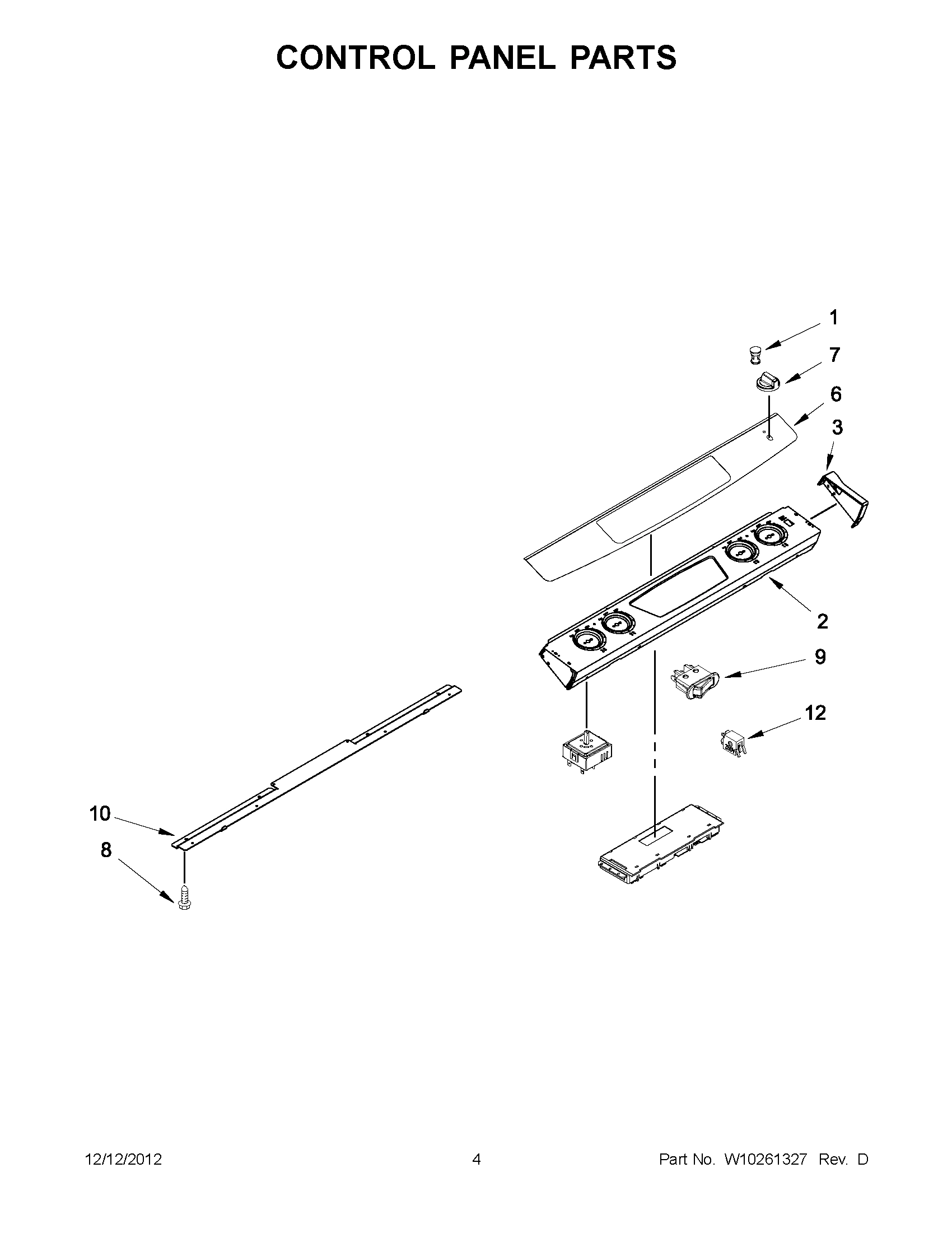 02 - CONTROL PANEL PARTS