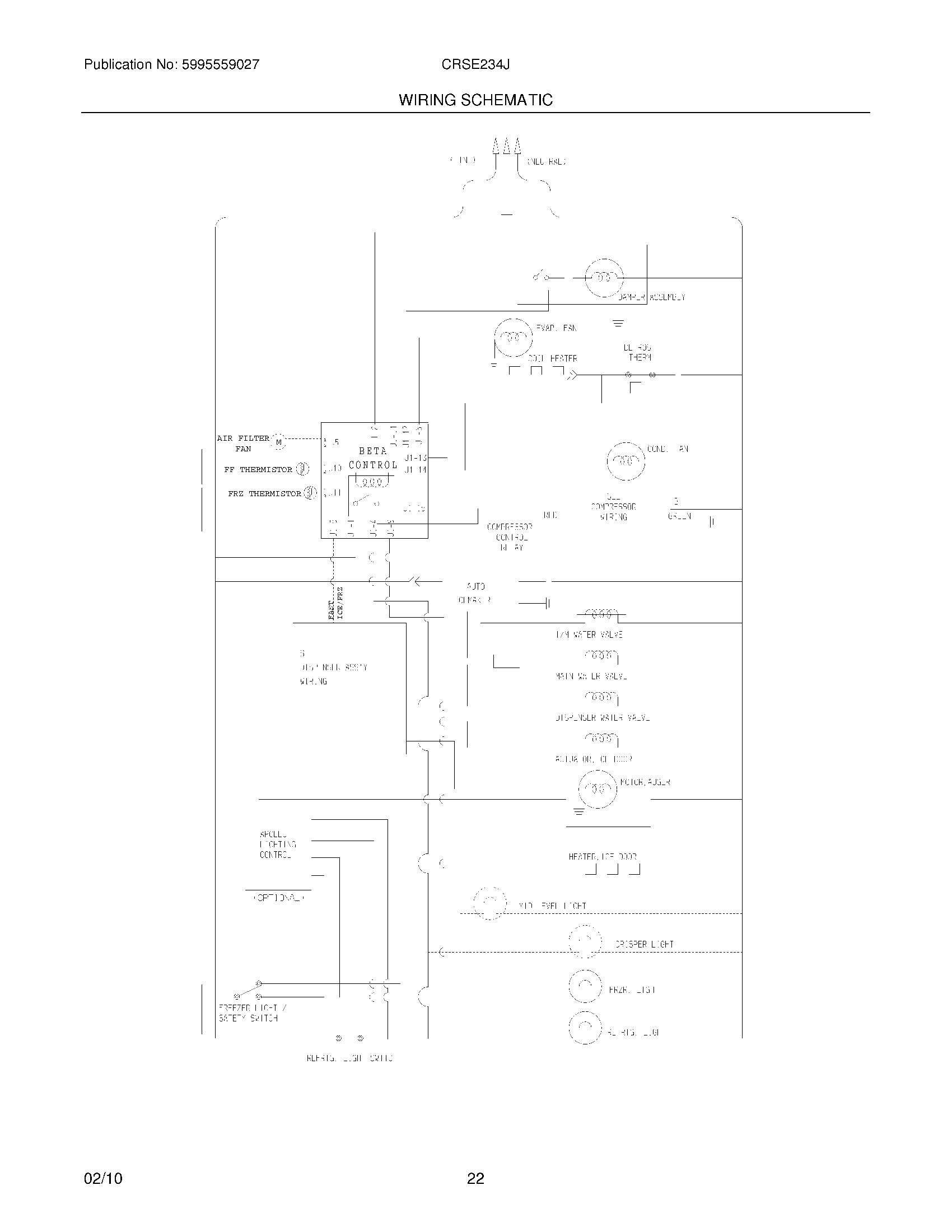 22 - WIRING SCHEMATIC