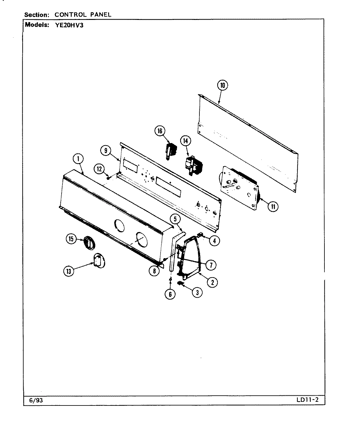 02 - CONTROL PANEL (YE20HV3)