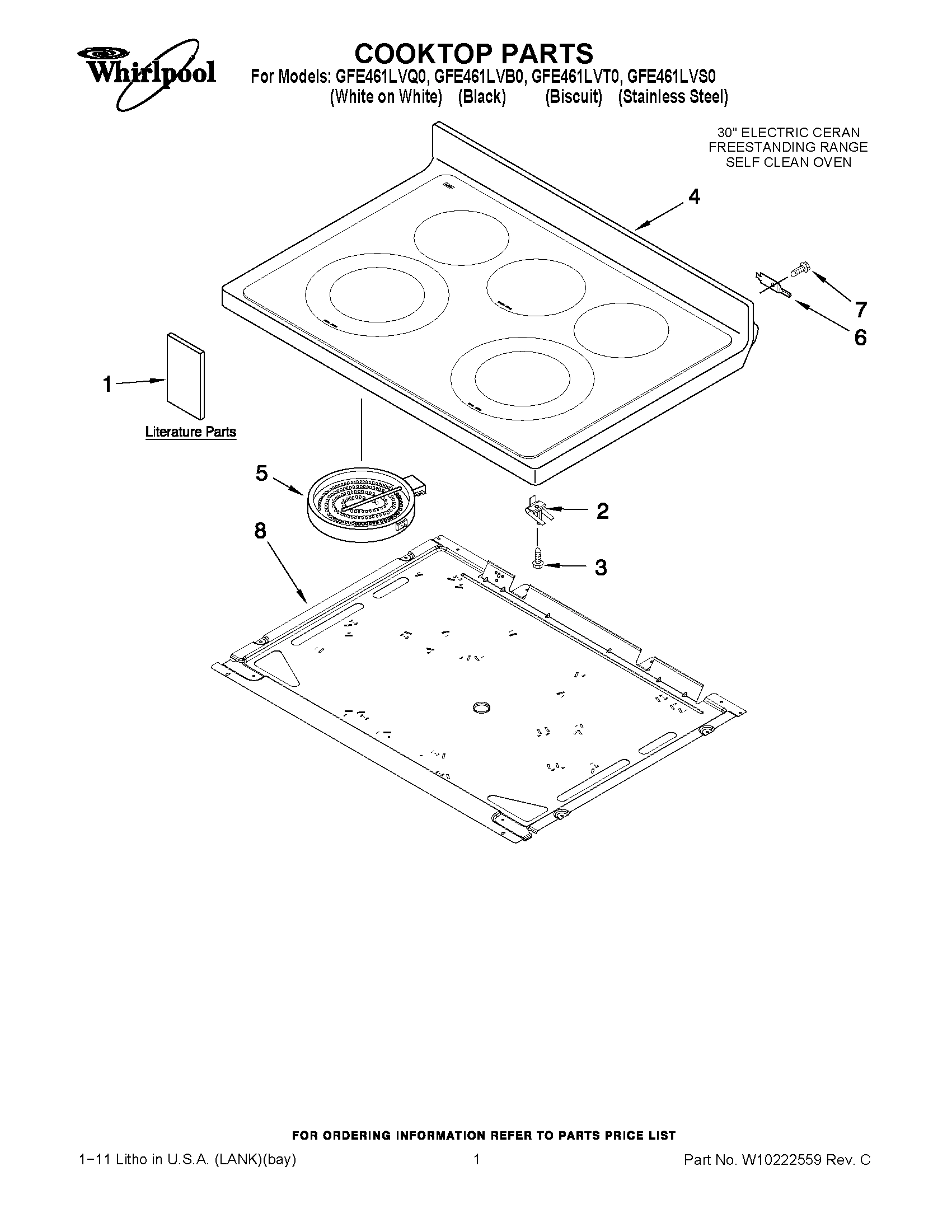 01 - COOKTOP PARTS