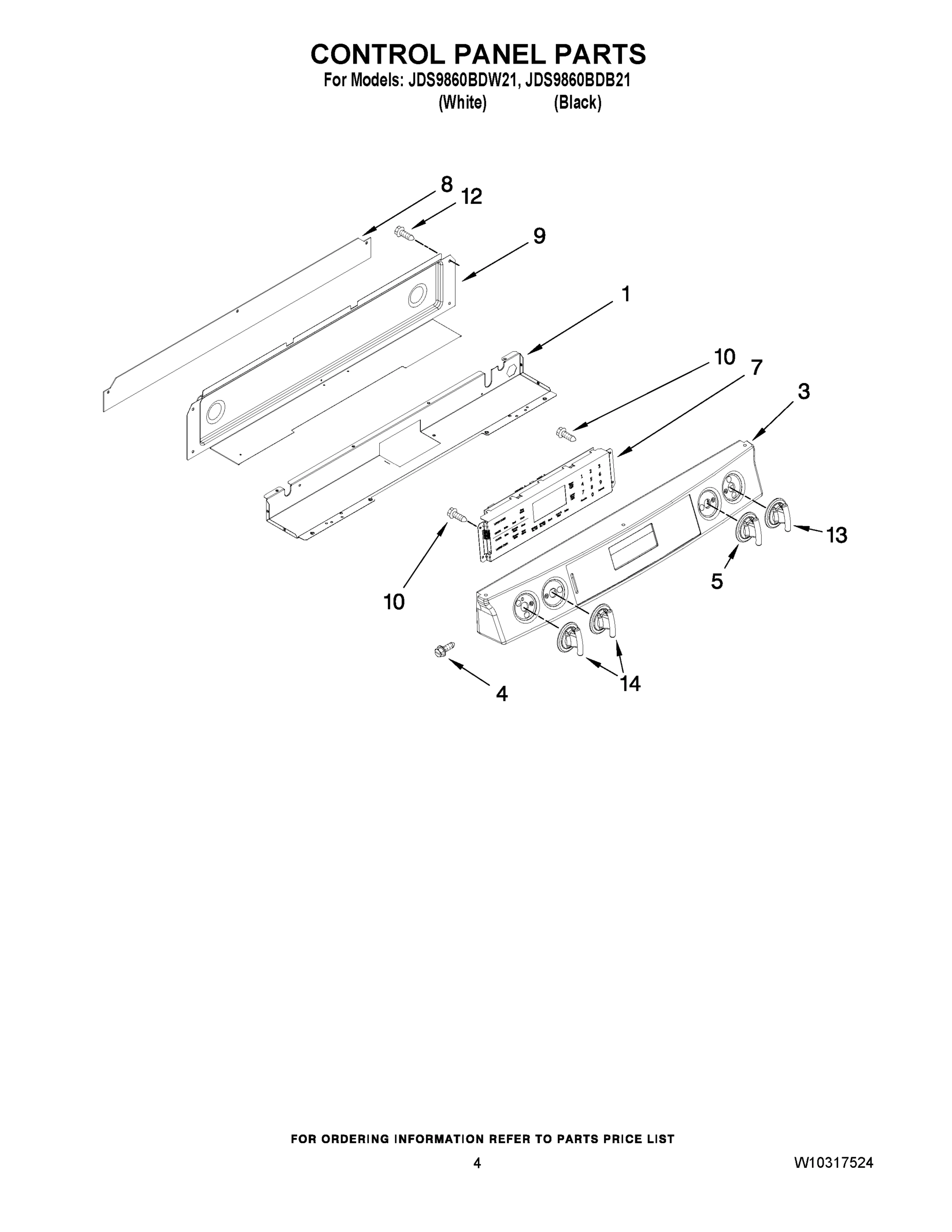 03 - CONTROL PANEL PARTS
