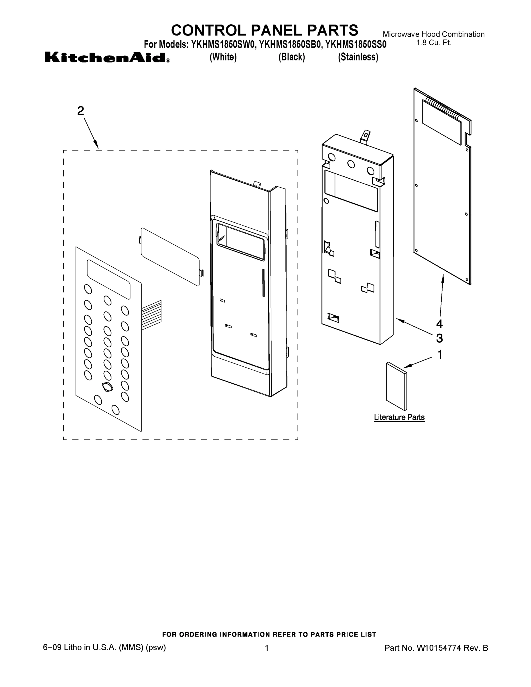 01 - CONTROL PANEL PARTS