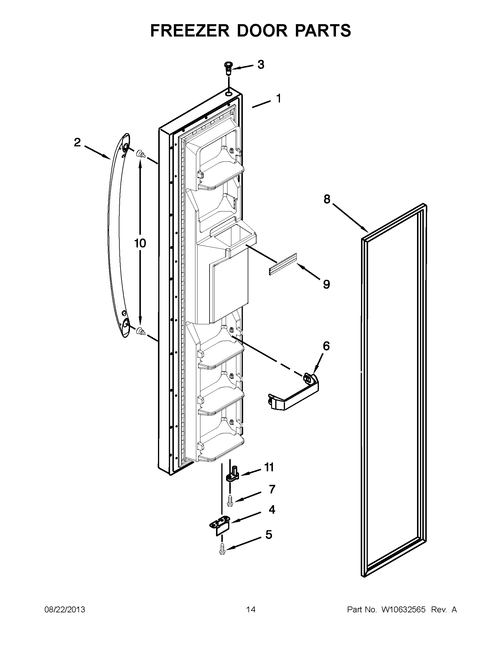 08 - FREEZER DOOR PARTS