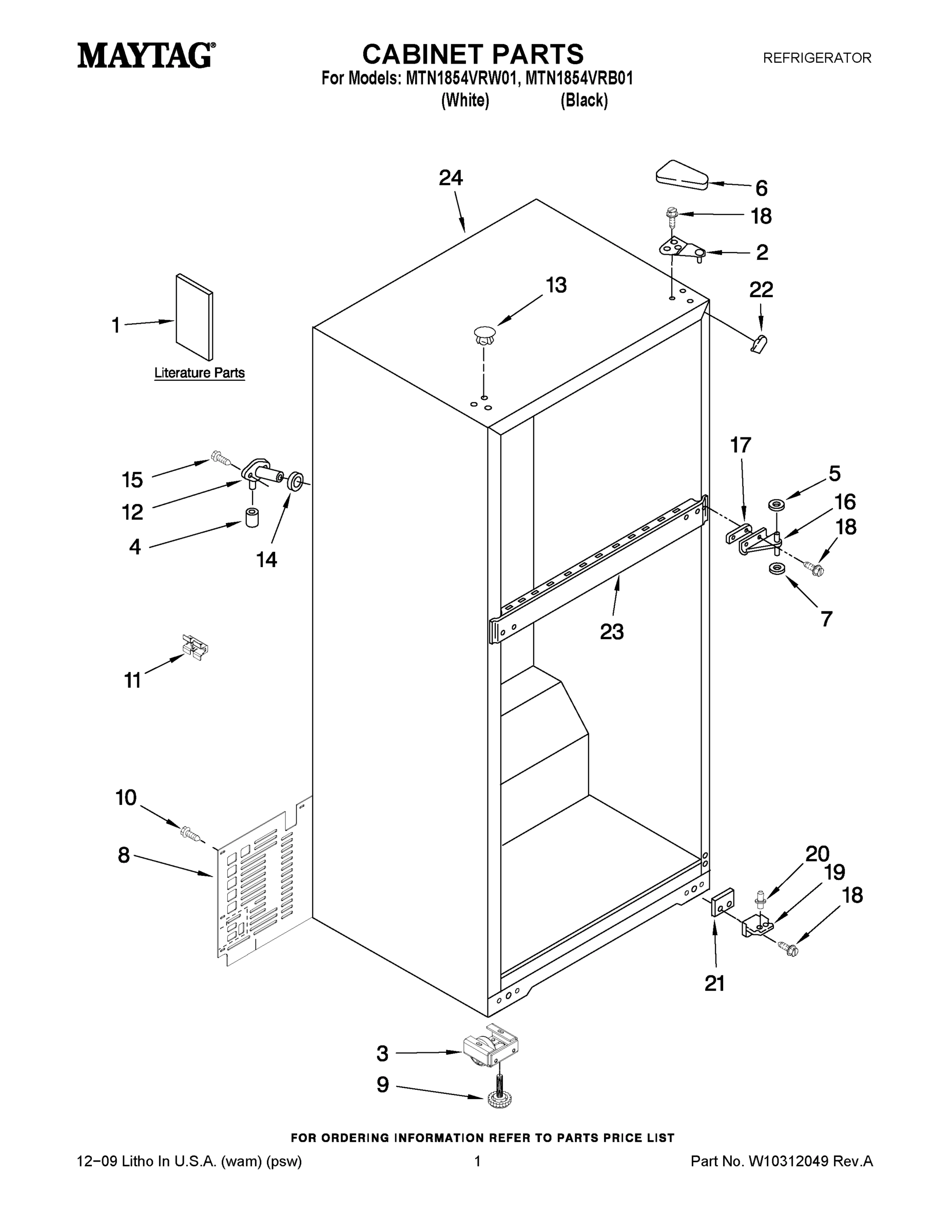 01 - CABINET PARTS