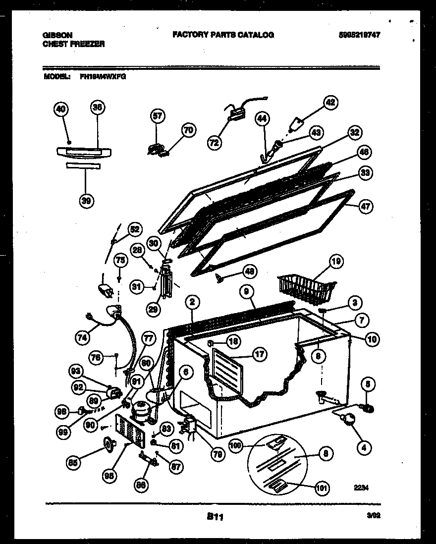 02 - CHEST FREEZER PARTS
