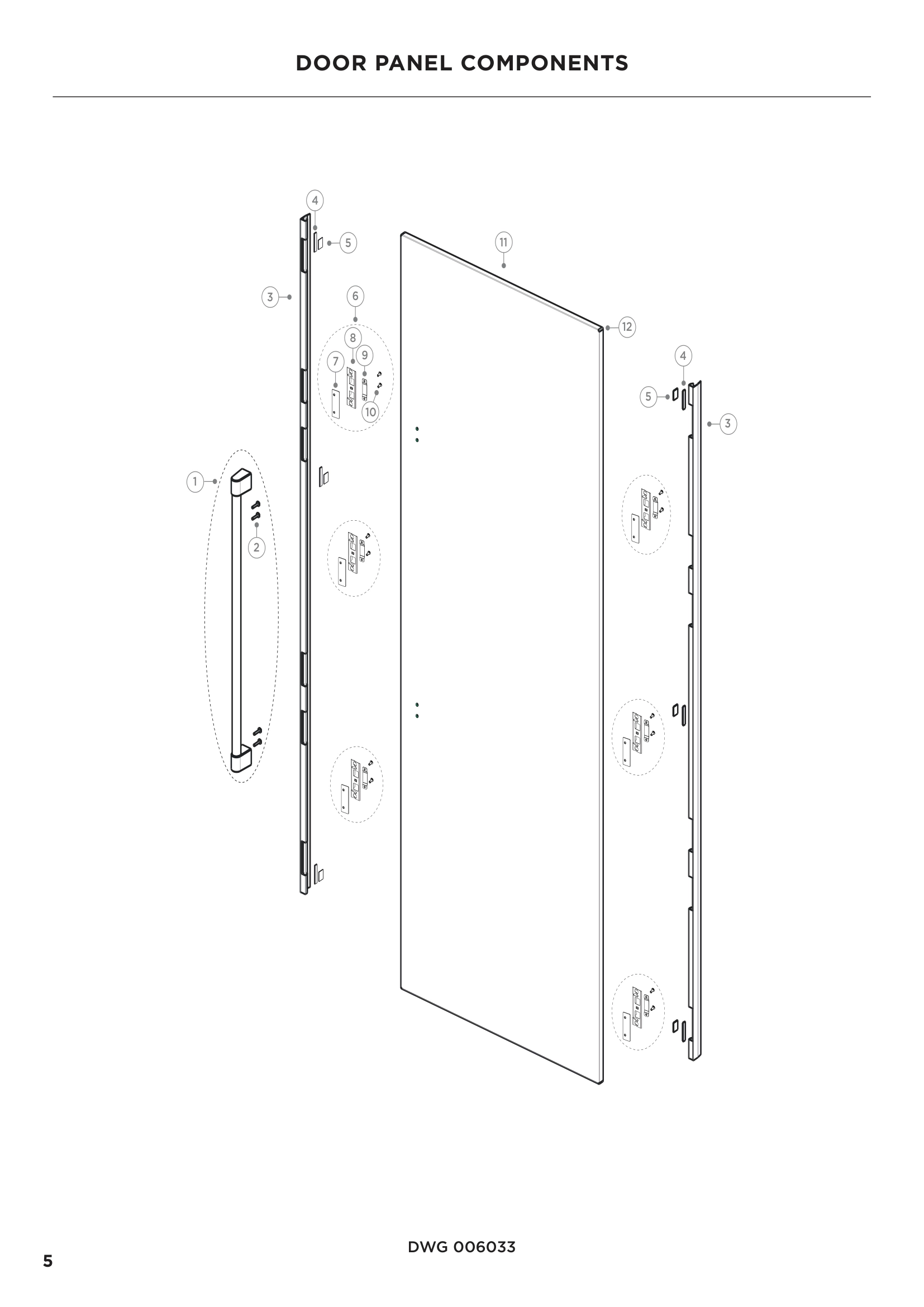 DOOR PANEL COMPONENTS