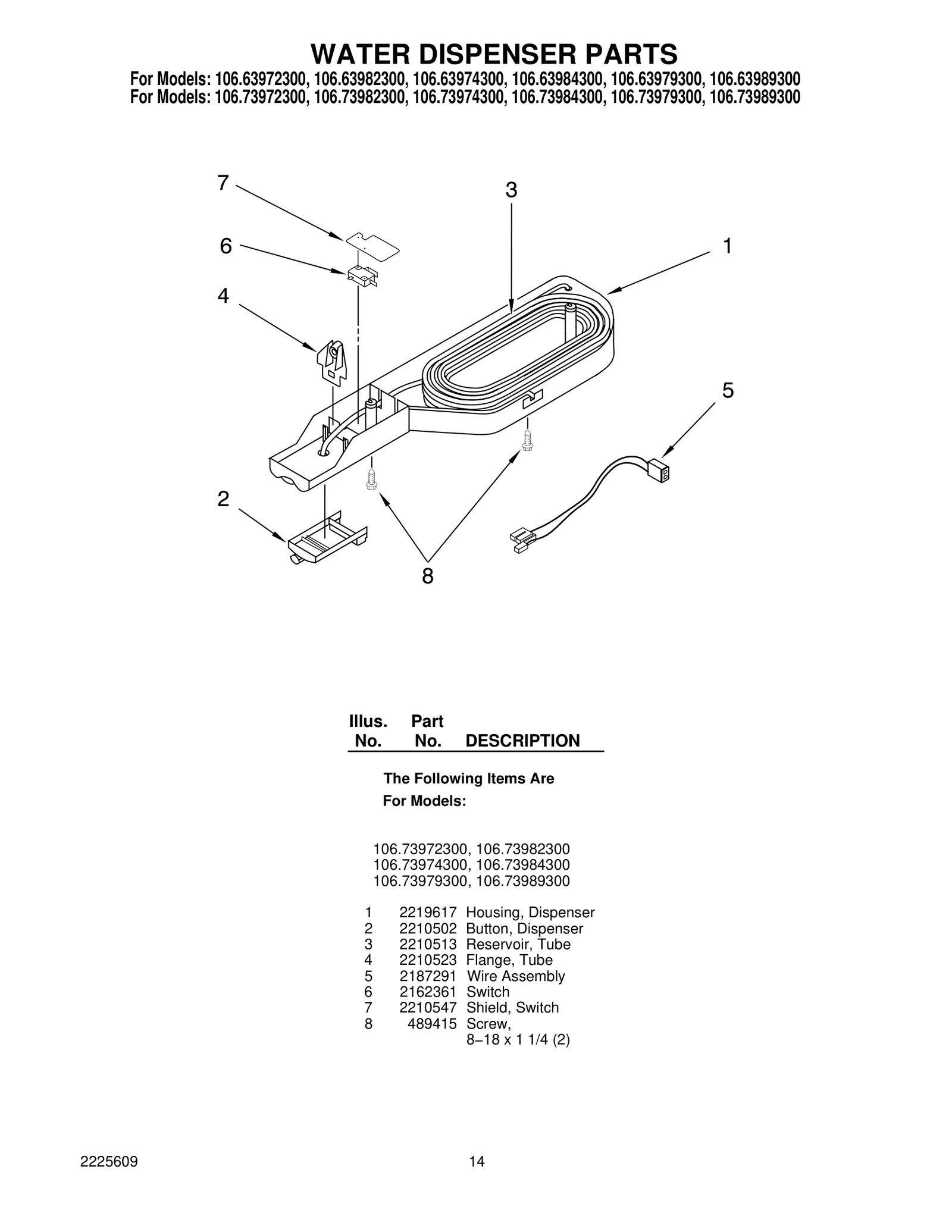 WATER DISPENSER PARTS