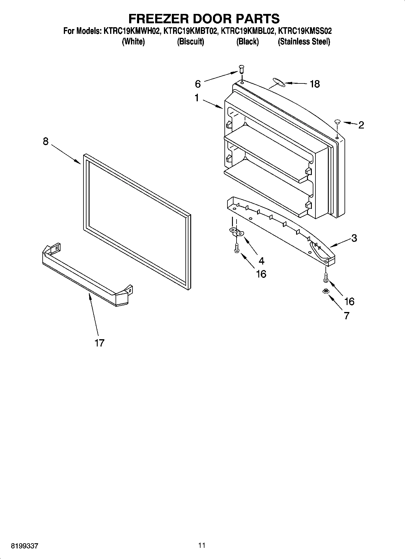 06 - FREEZER DOOR PARTS, OPTIONAL PARTS