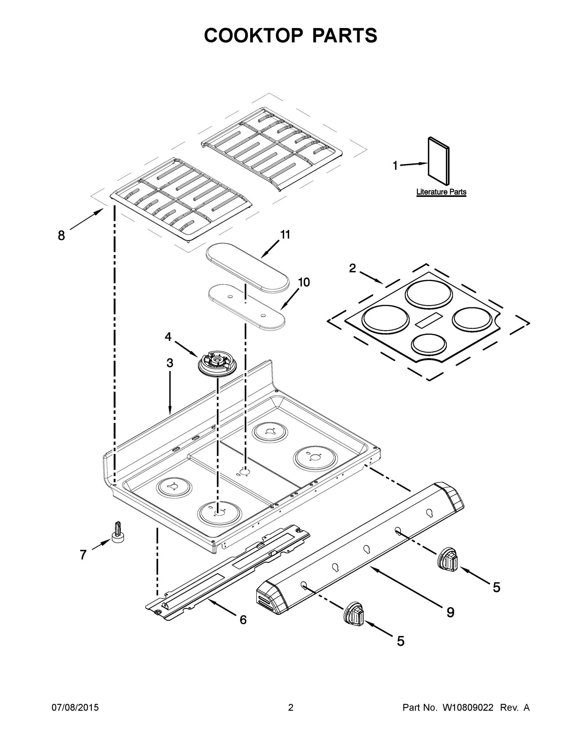 02 - COOKTOP PARTS