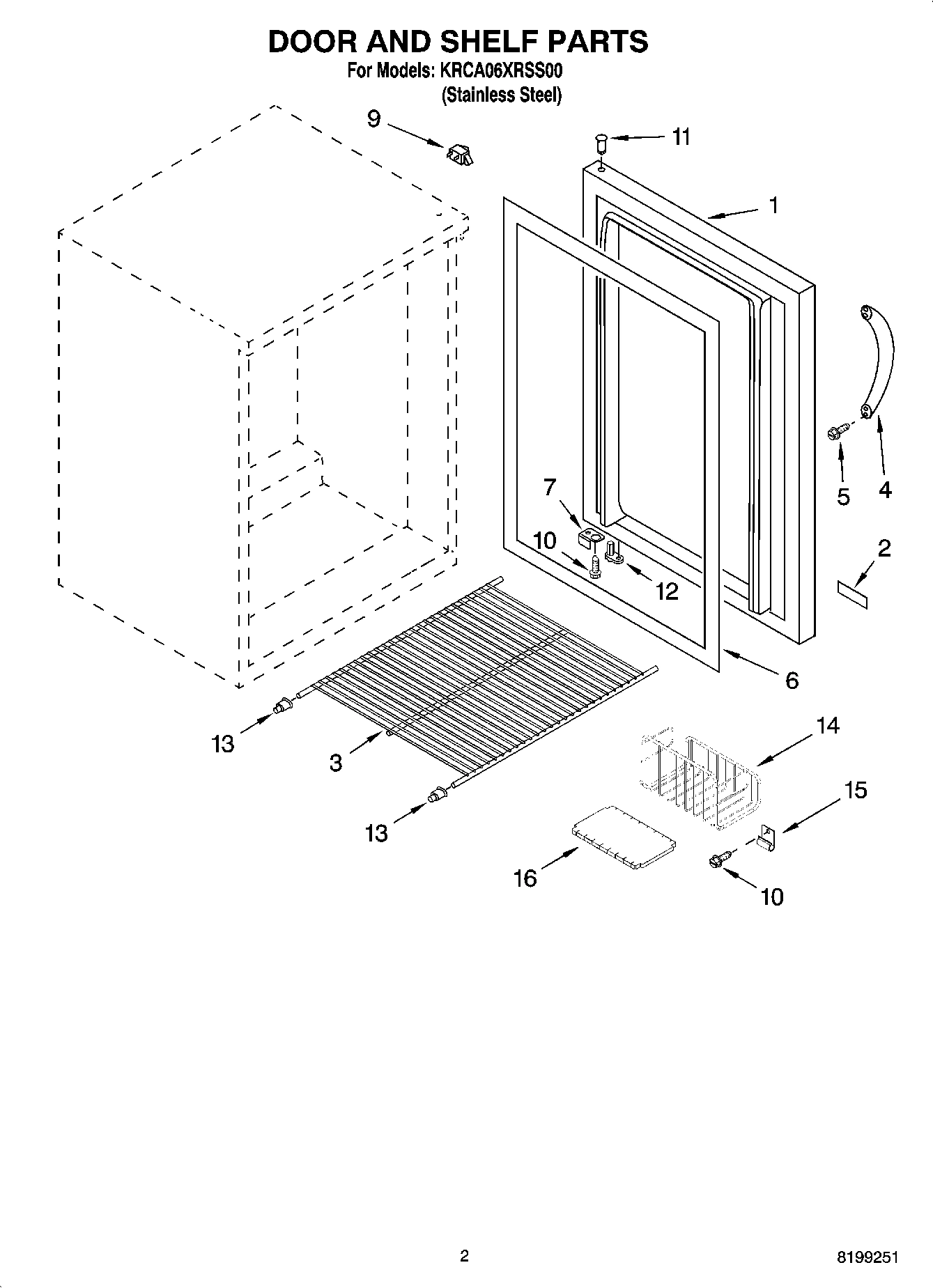 02 - DOOR AND SHELF PARTS