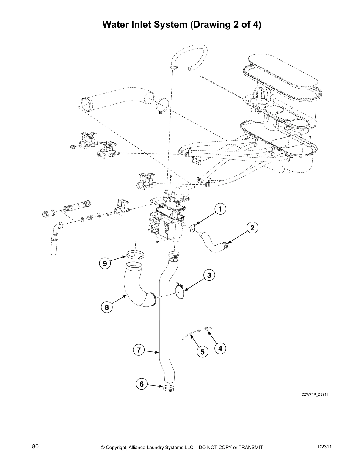Water Inlet System (Drawing 2 of 4)