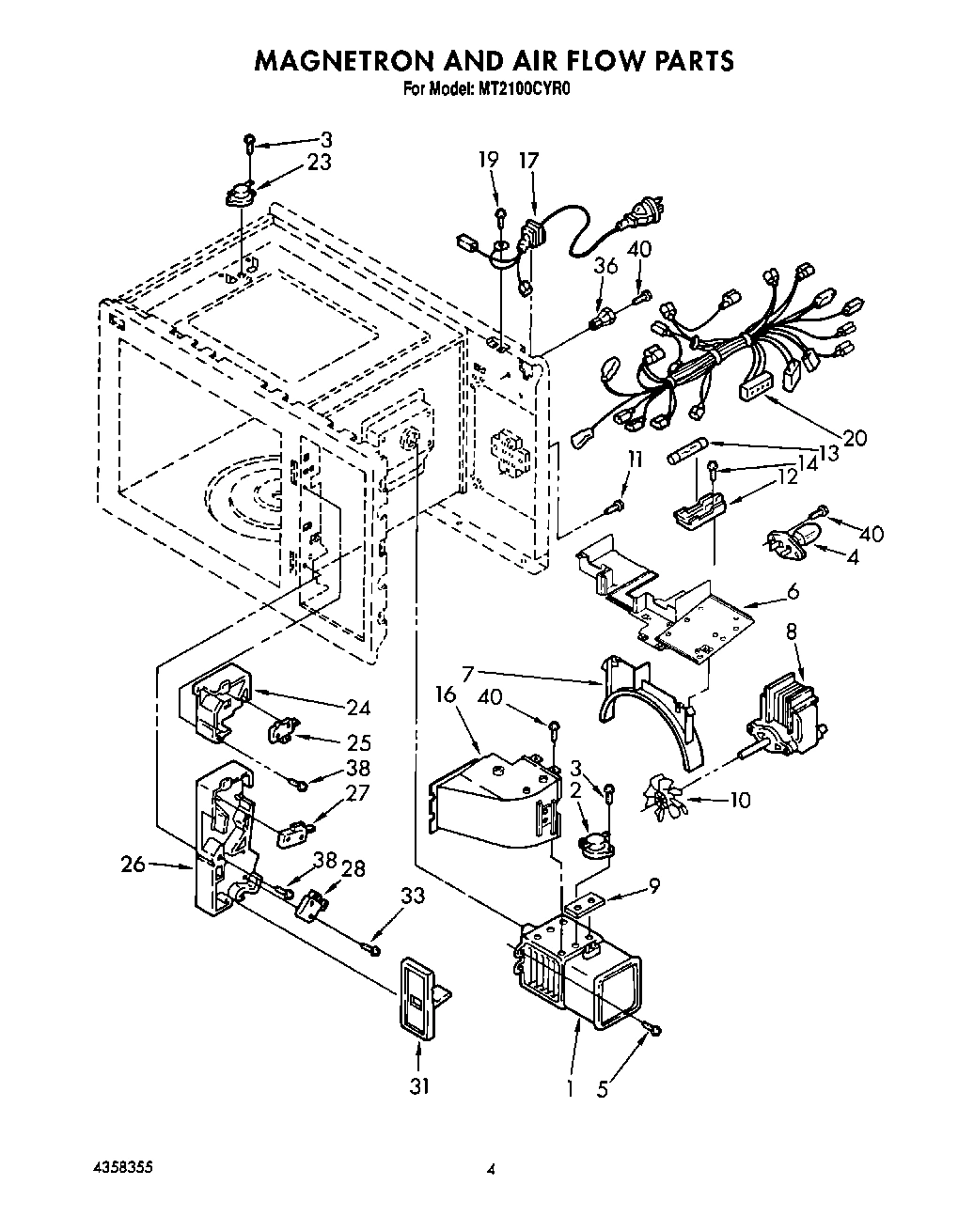 04 - MAGNETRON AND AIR FLOW, LIT/OPTIONAL