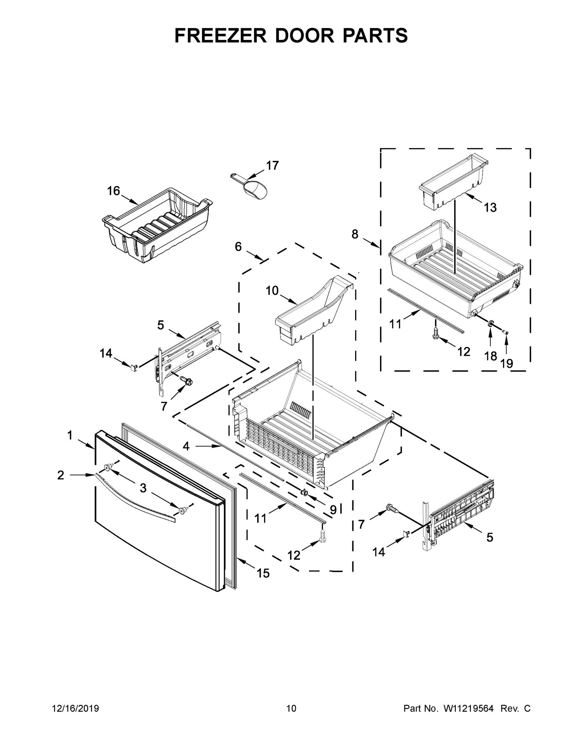 06 - FREEZER DOOR PARTS