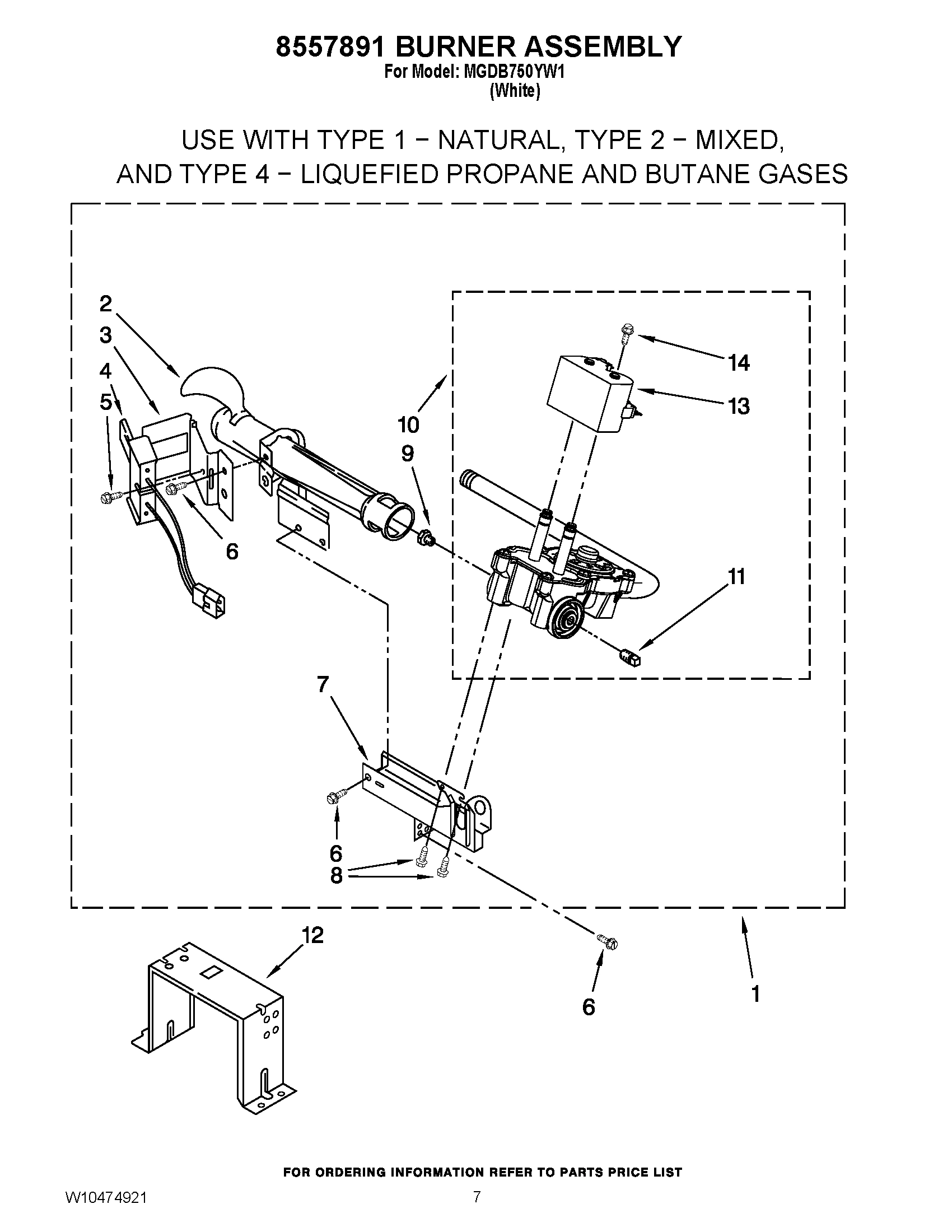 04 - 8557891 BURNER ASSEMBLY
