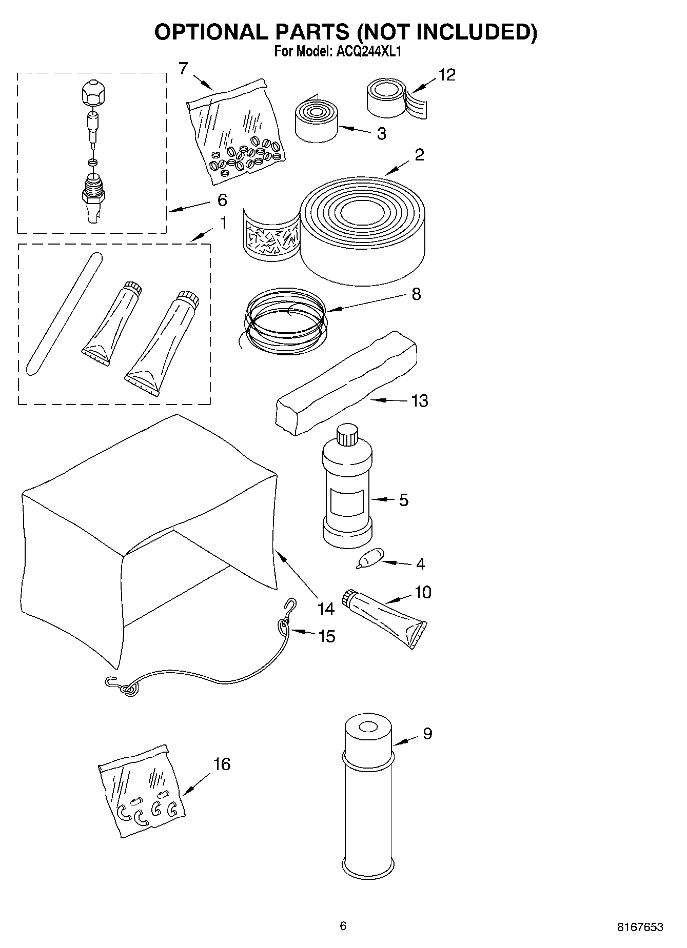 04 - OPTIONAL PARTS (NOT INCLUDED)