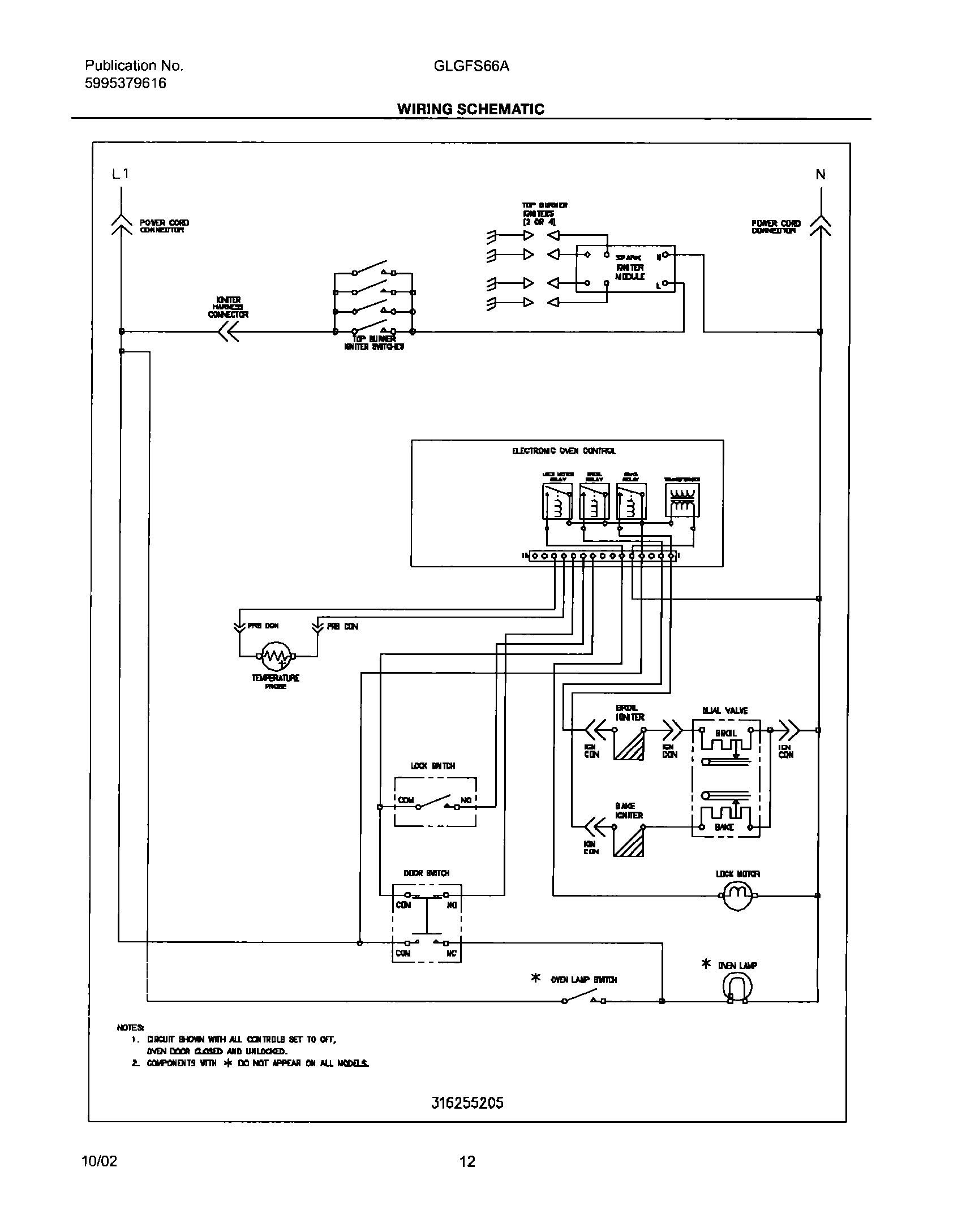 12 - WIRING SCHEMATIC