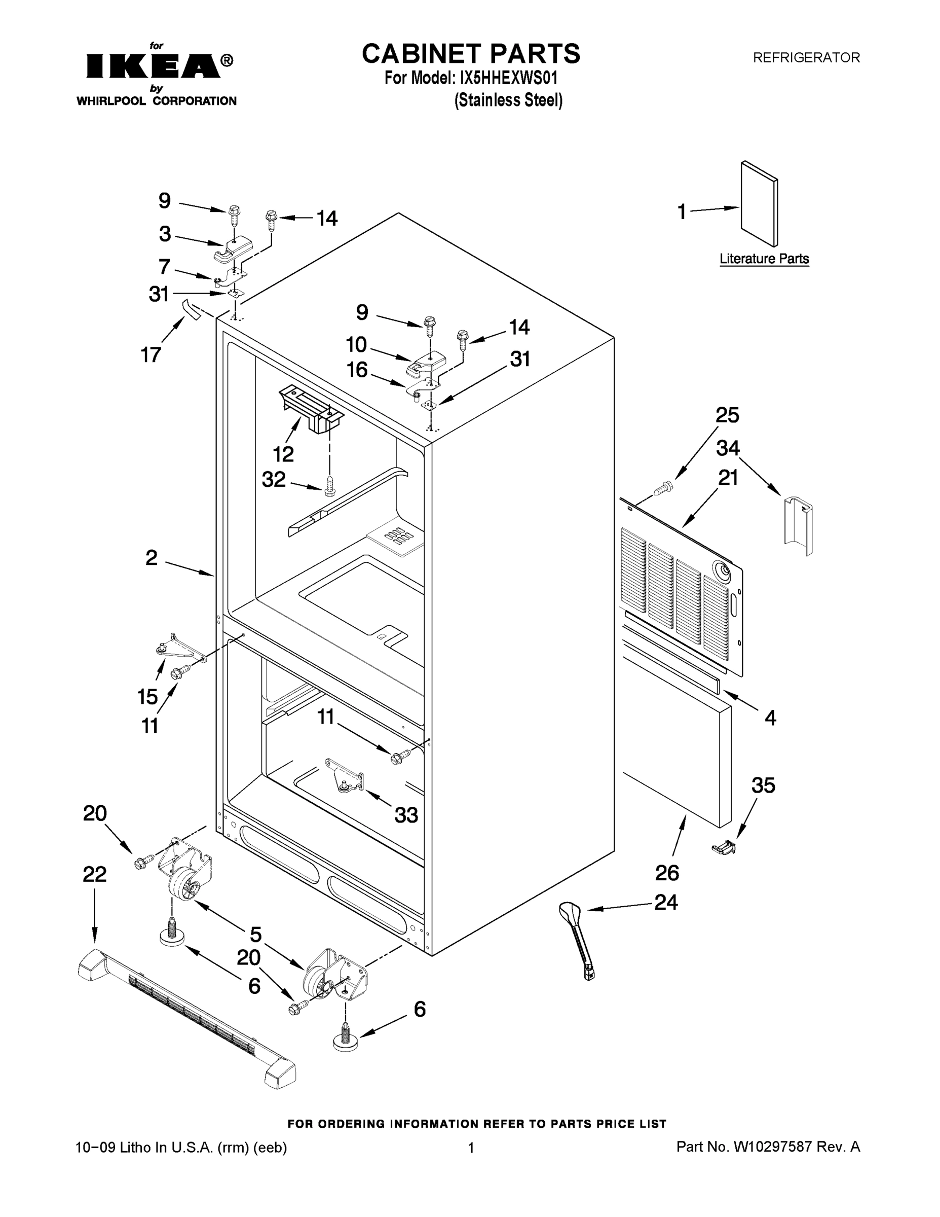01 - CABINET PARTS