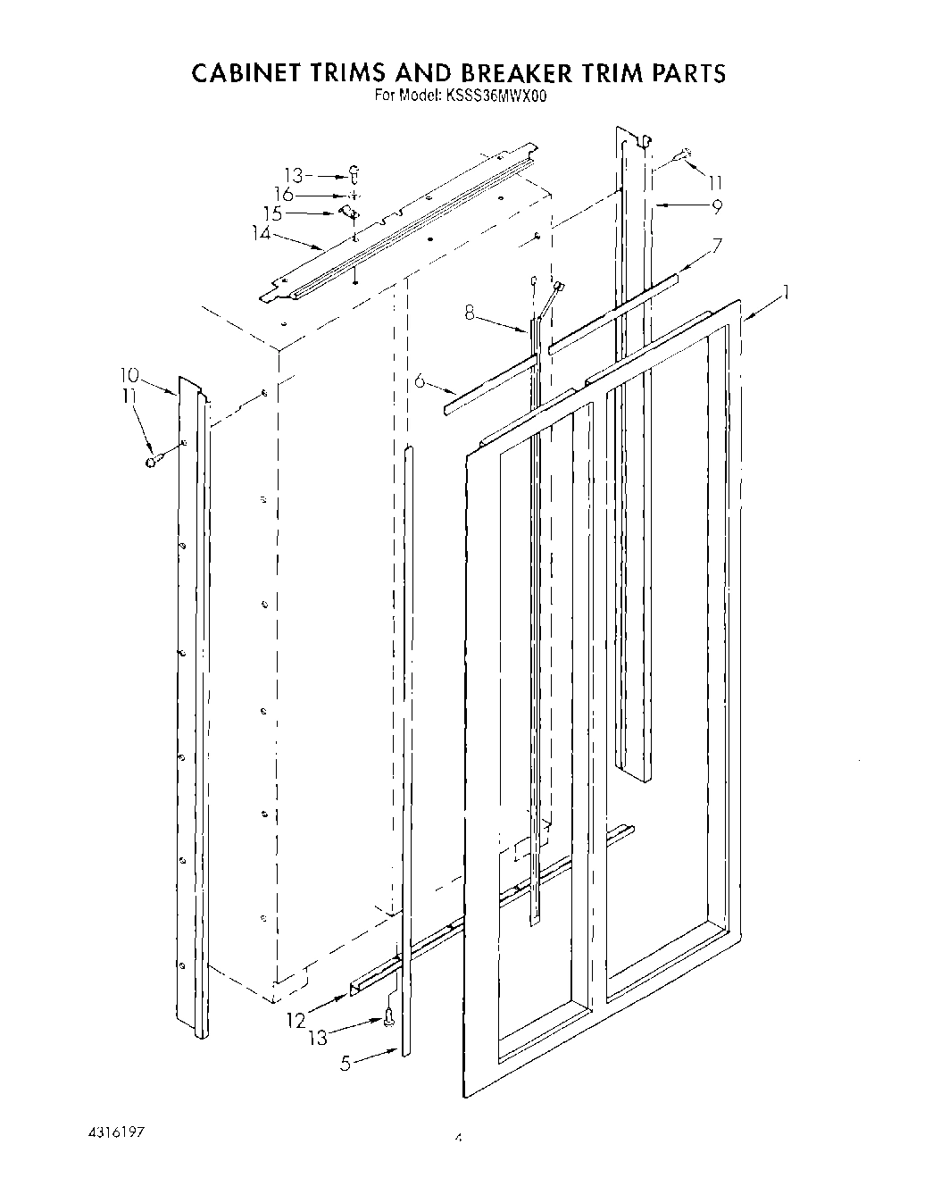 02 - CABINET TRIMS AND BREAKER TRIM