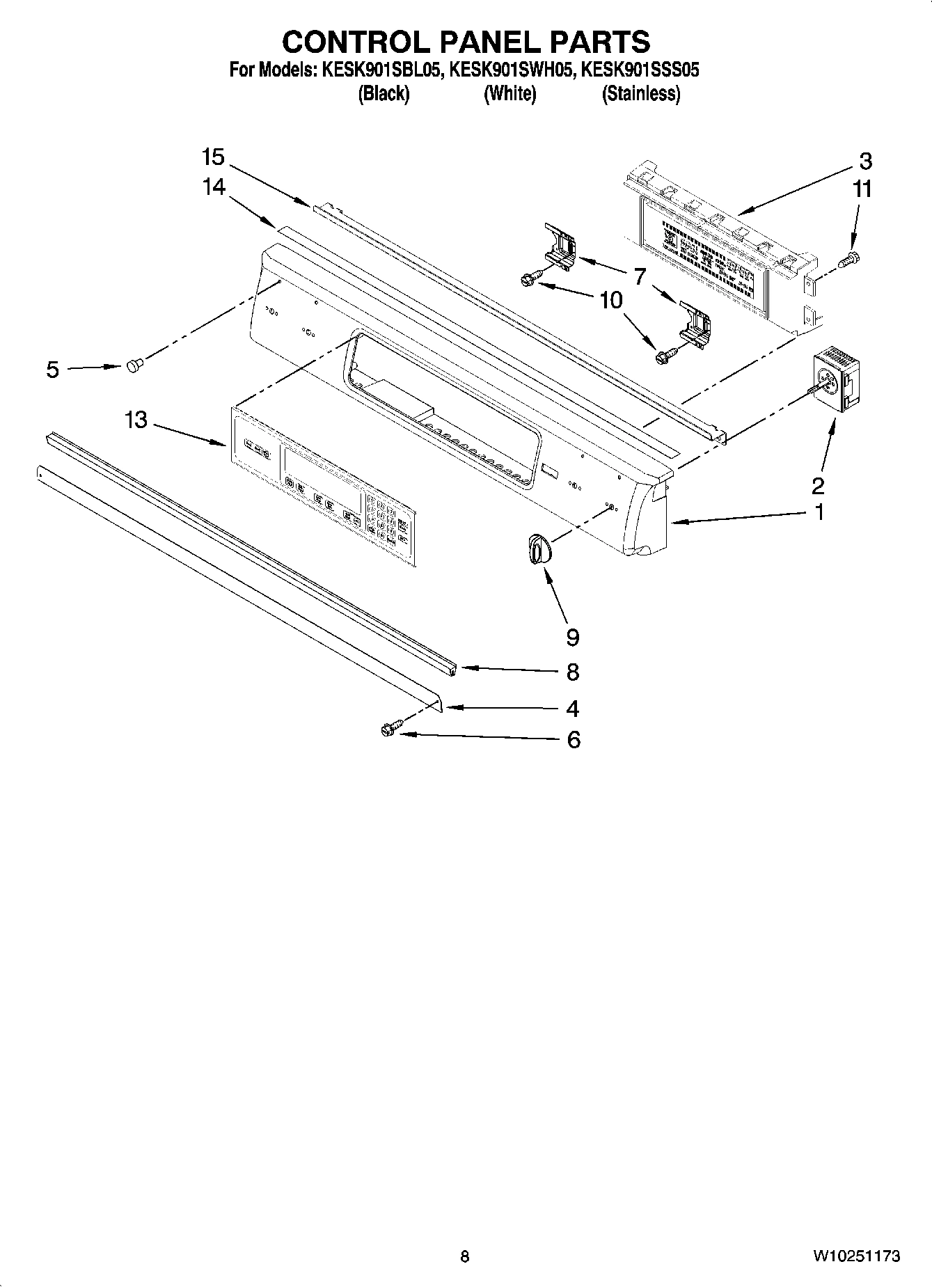 05 - CONTROL PANEL PARTS
