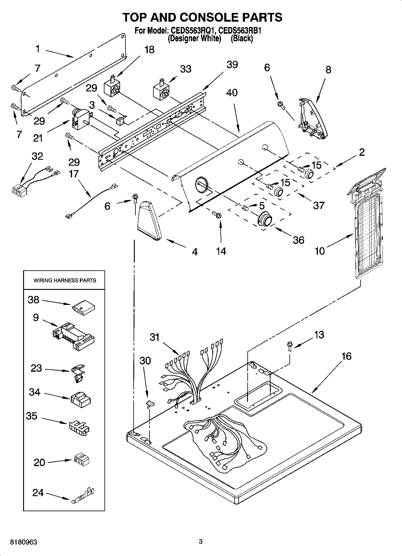 02 - TOP AND CONSOLE PARTS