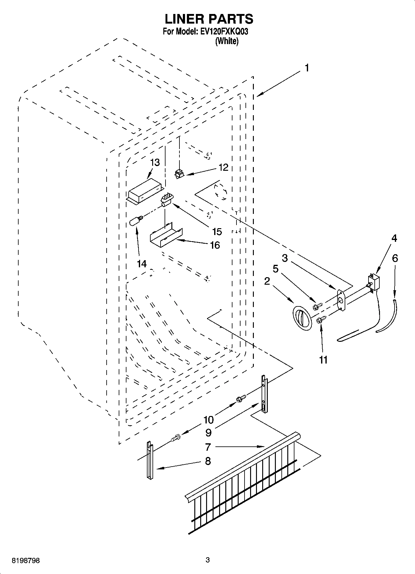 02 - LINER PARTS PARTS NOT ILLUSTRATED