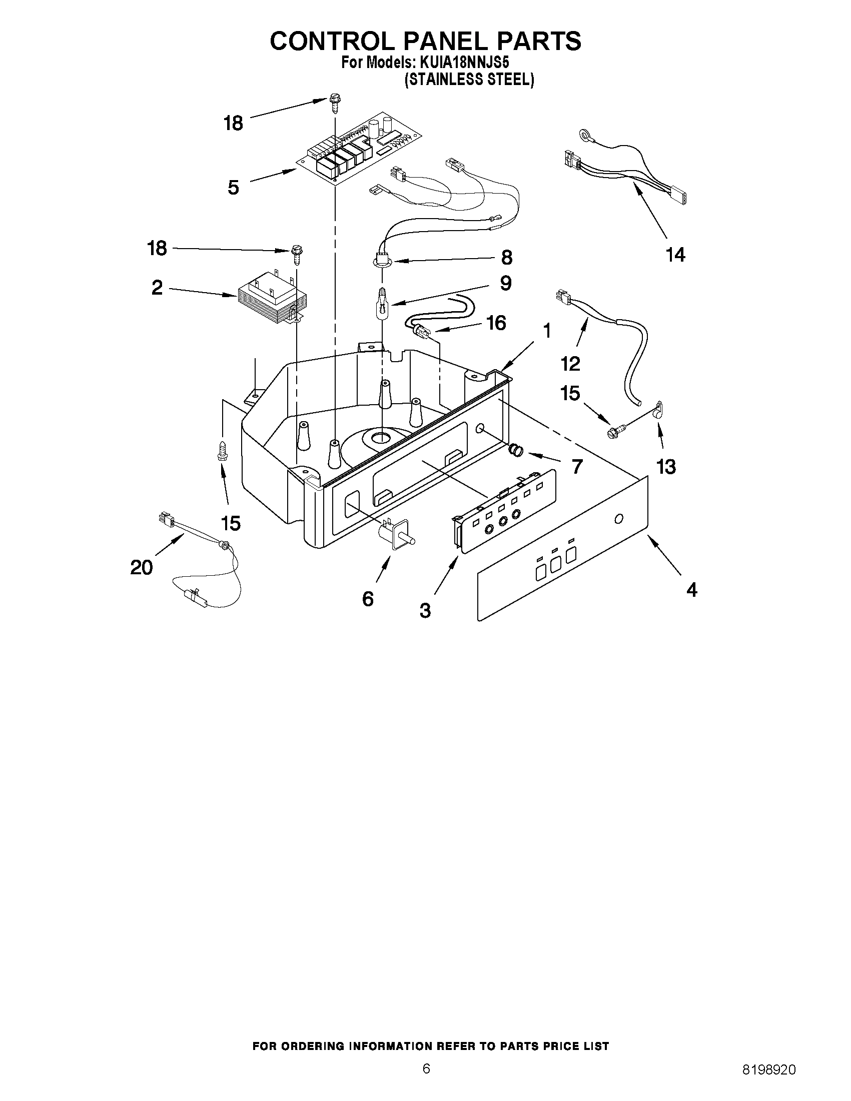 04 - CONTROL PANEL PARTS