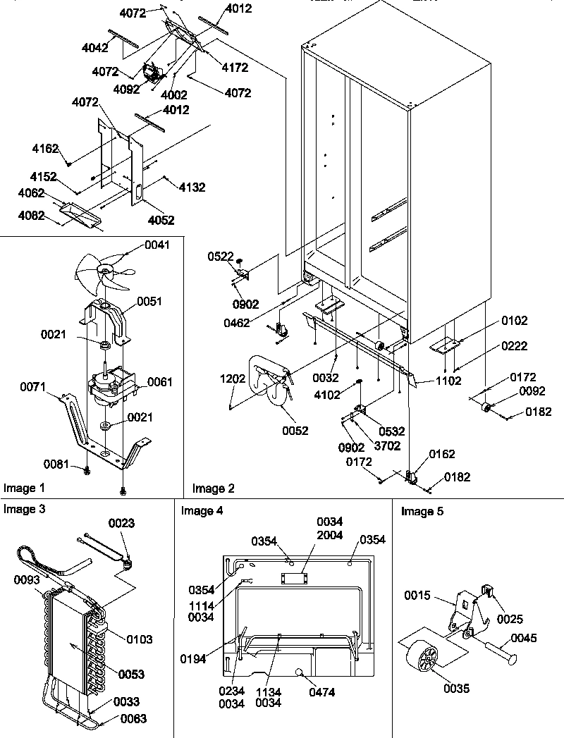 03 - DRAIN SYSTEM, ROLLERS, AND EVAP ASSY