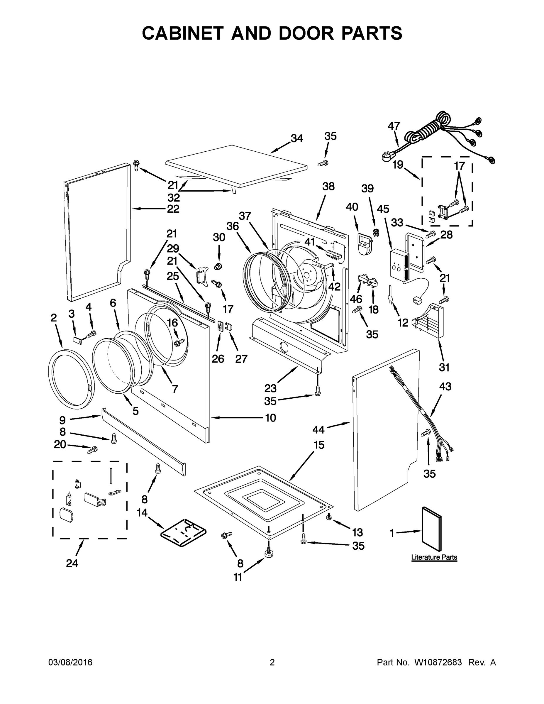 02 - CABINET AND DOOR PARTS