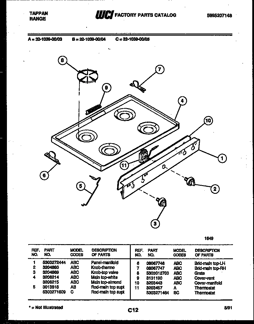 03 - COOKTOP PARTS