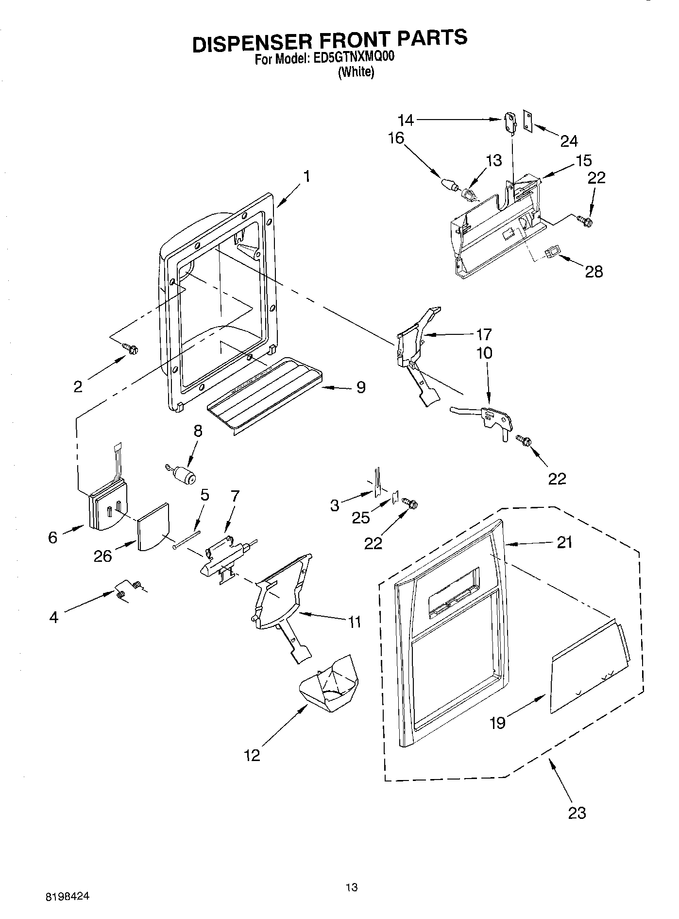 08 - DISPENSER FRONT PARTS