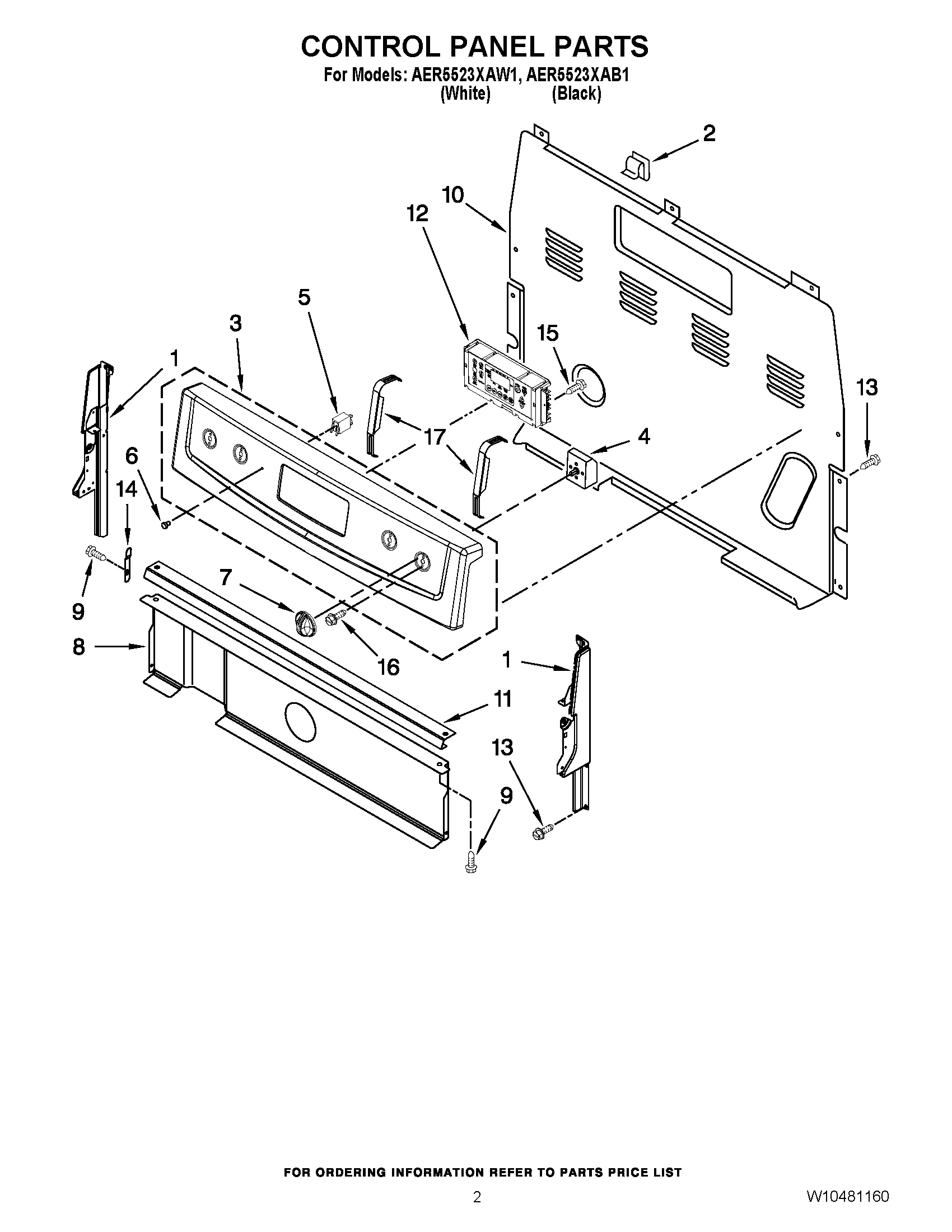 02 - CONTROL PANEL PARTS
