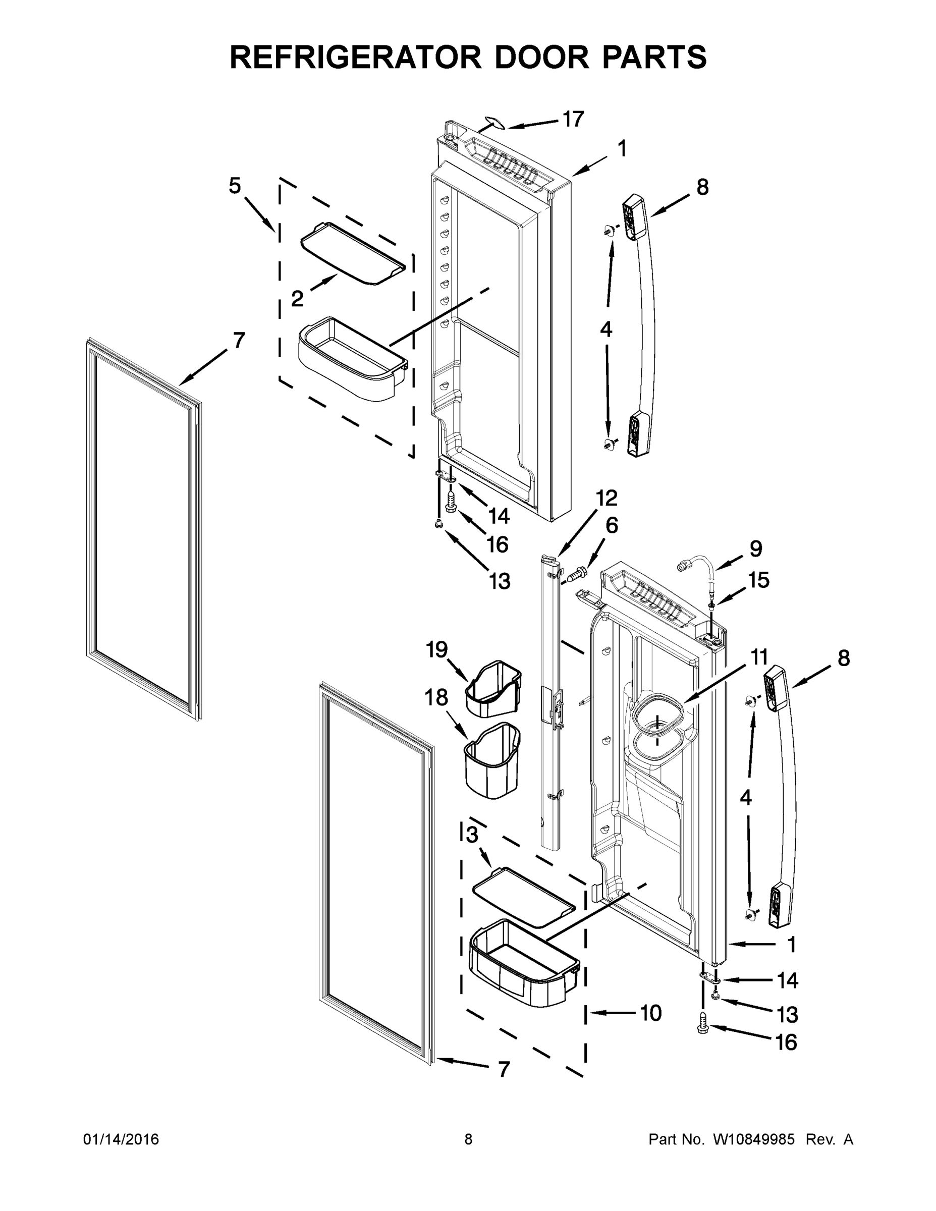 05 - REFRIGERATOR DOOR PARTS