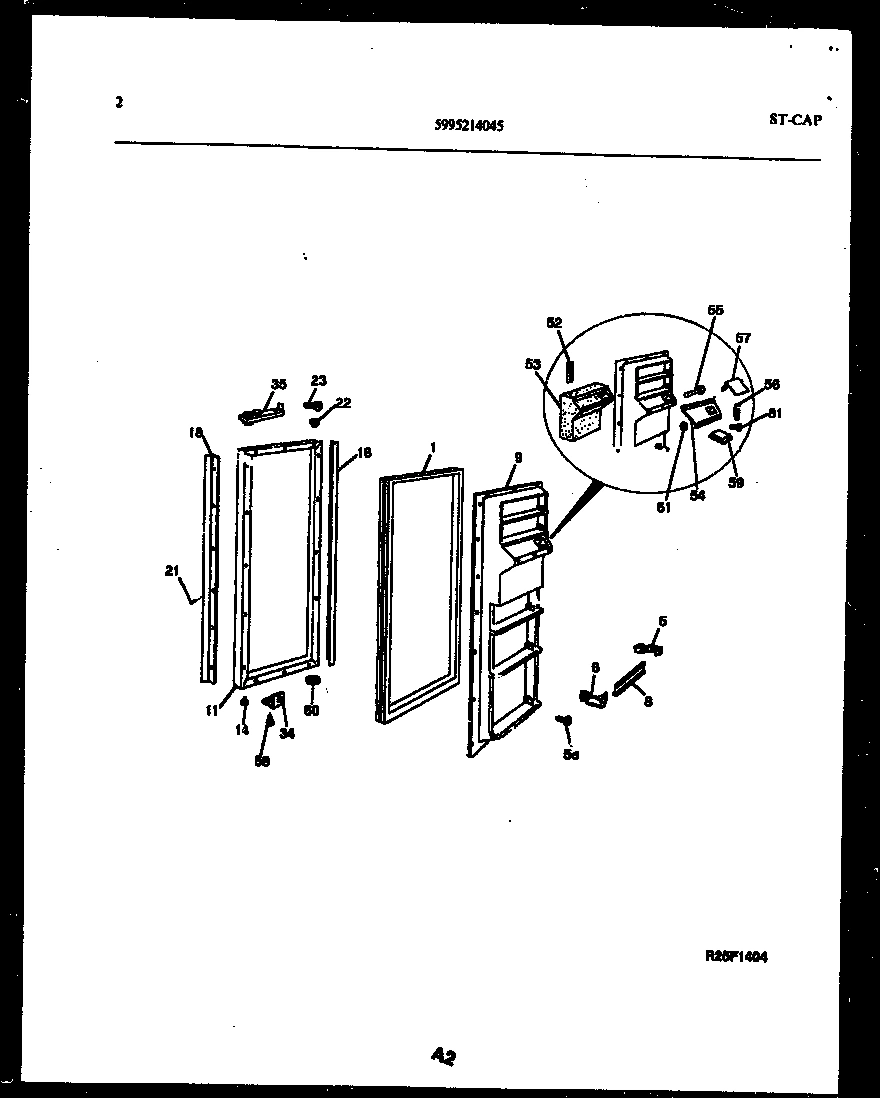 02 - FREEZER DOOR PARTS