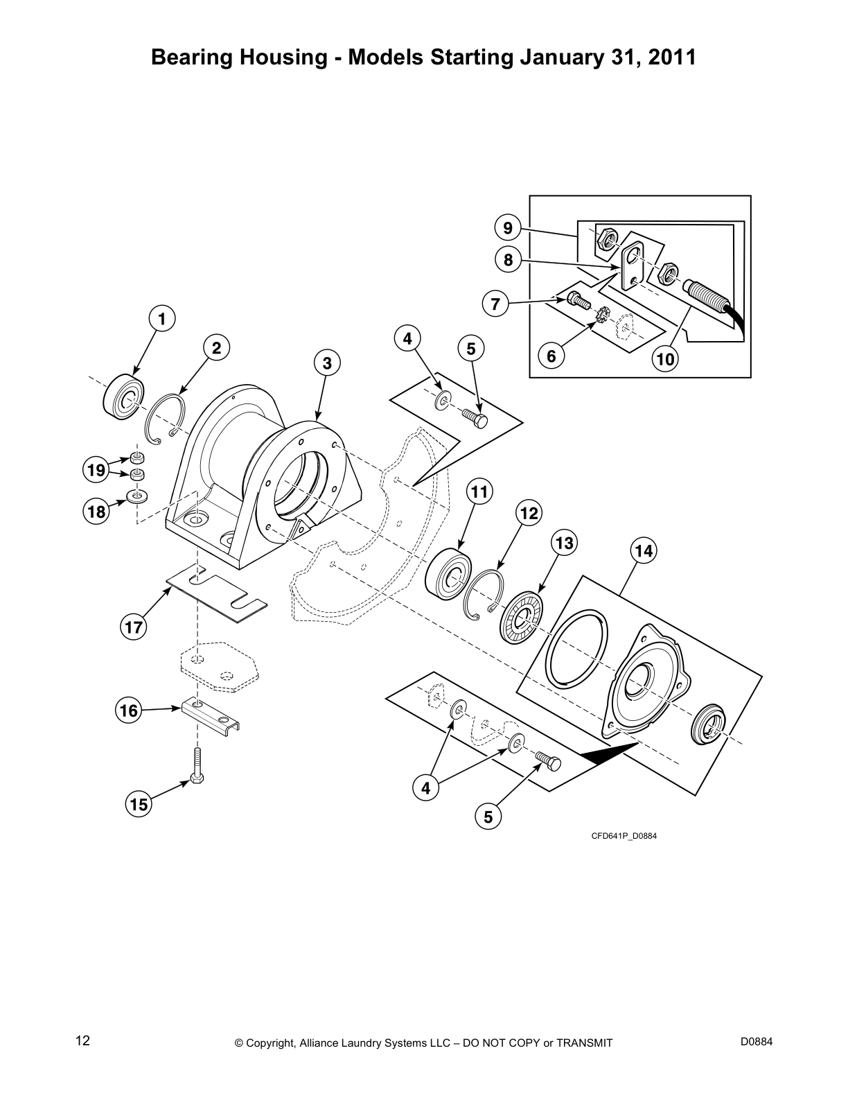 Bearing Housing - Models Starting January 31, 2011