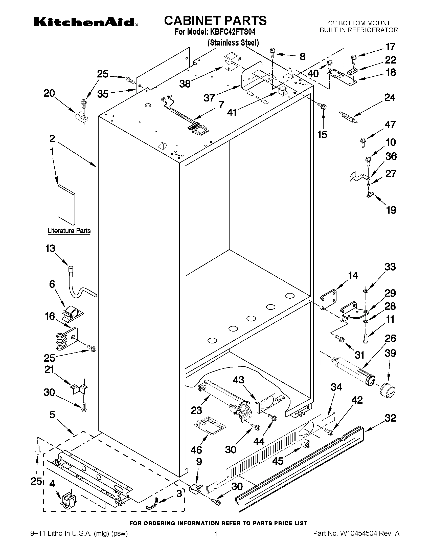 01 - CABINET PARTS