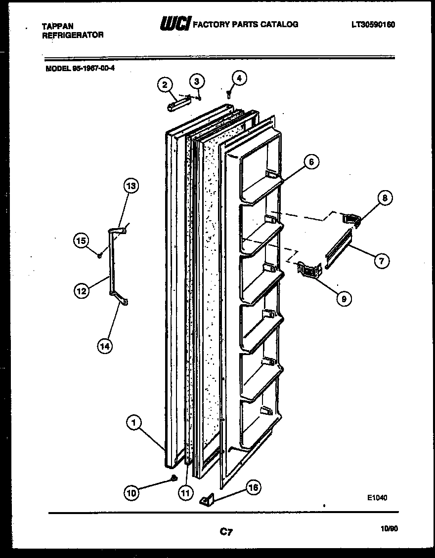 02 - FREEZER DOOR PARTS
