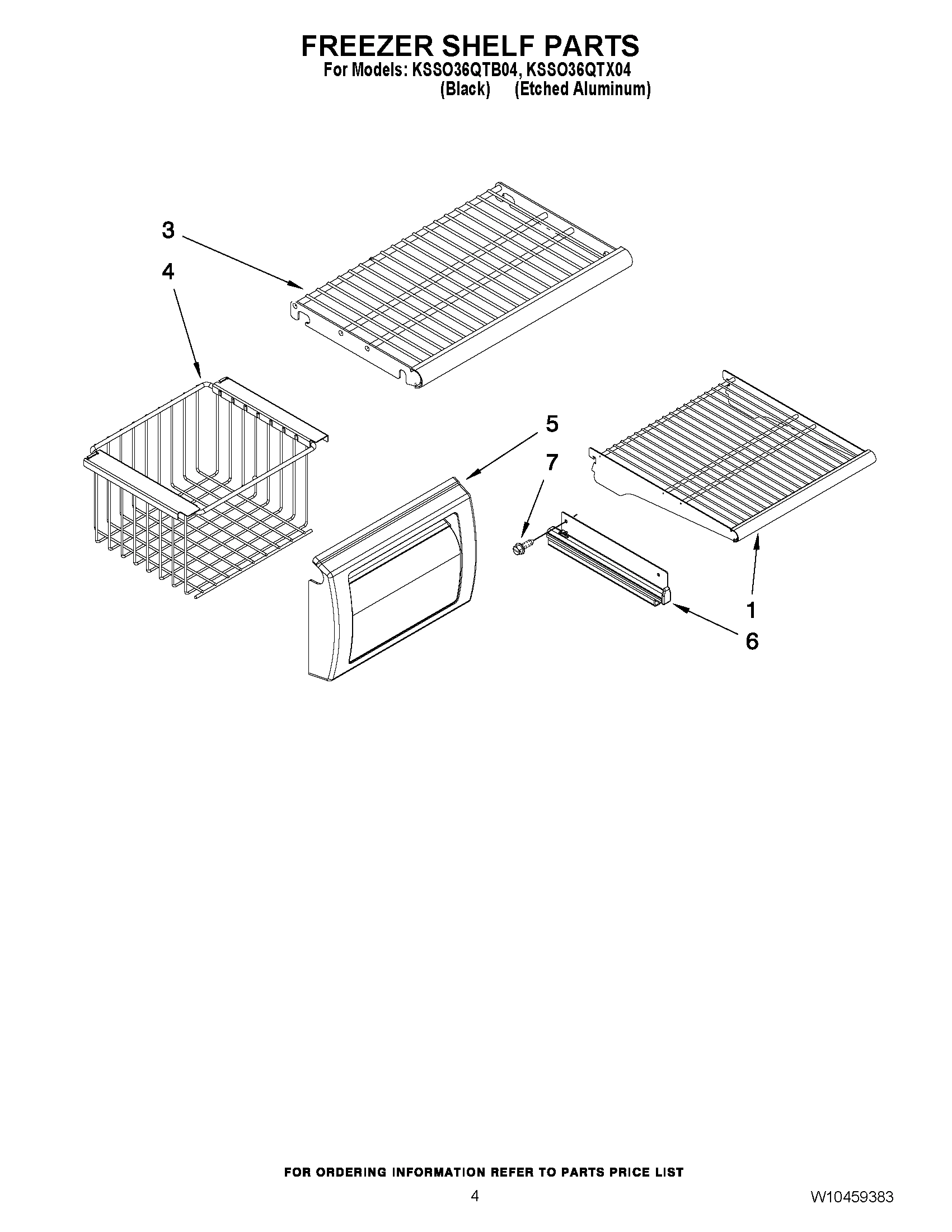 03 - FREEZER SHELF PARTS