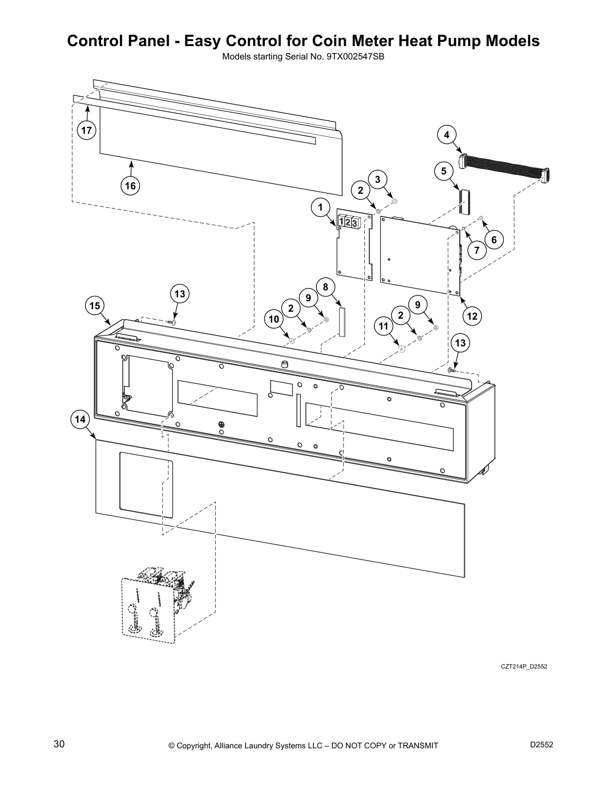 Control Panel - Easy Control for Coin Meter Heat Pump Models