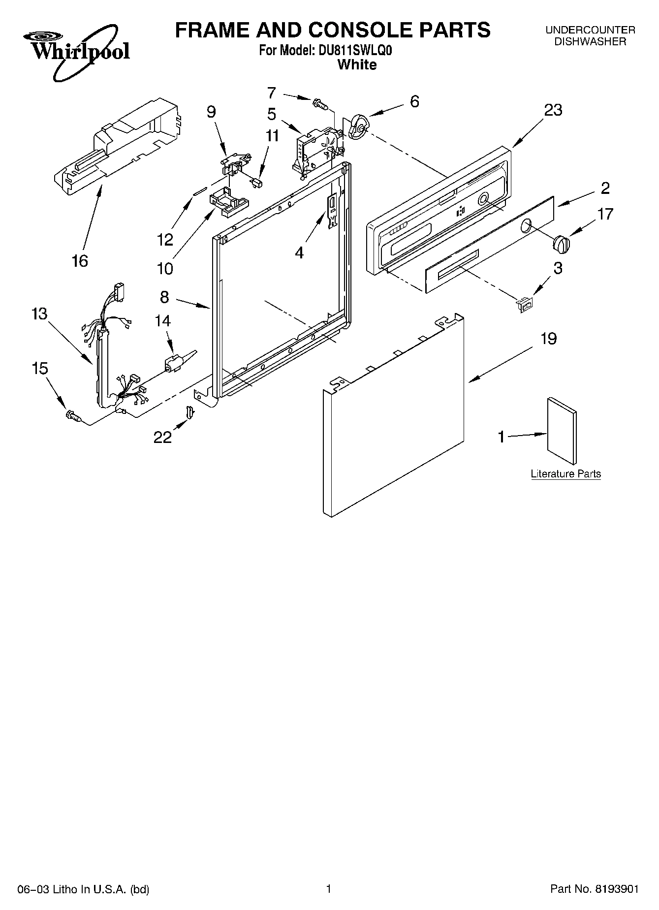 01 - FRAME AND CONSOLE PARTS
