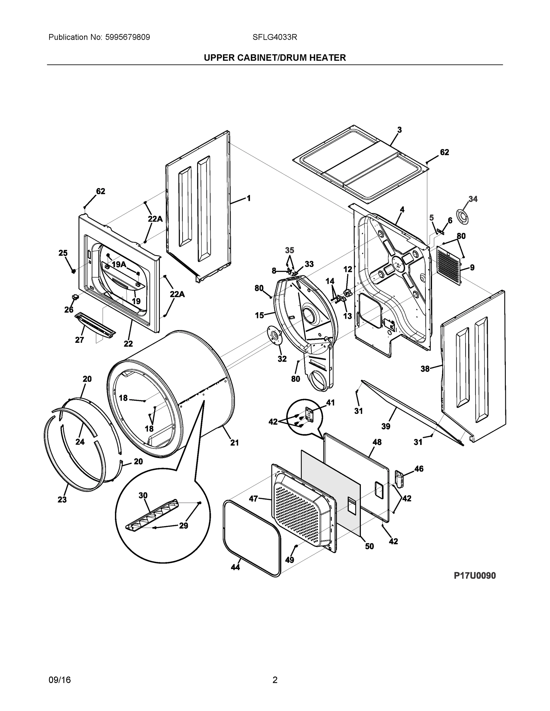 02 - UPPER CABINET/DRUM HEATER