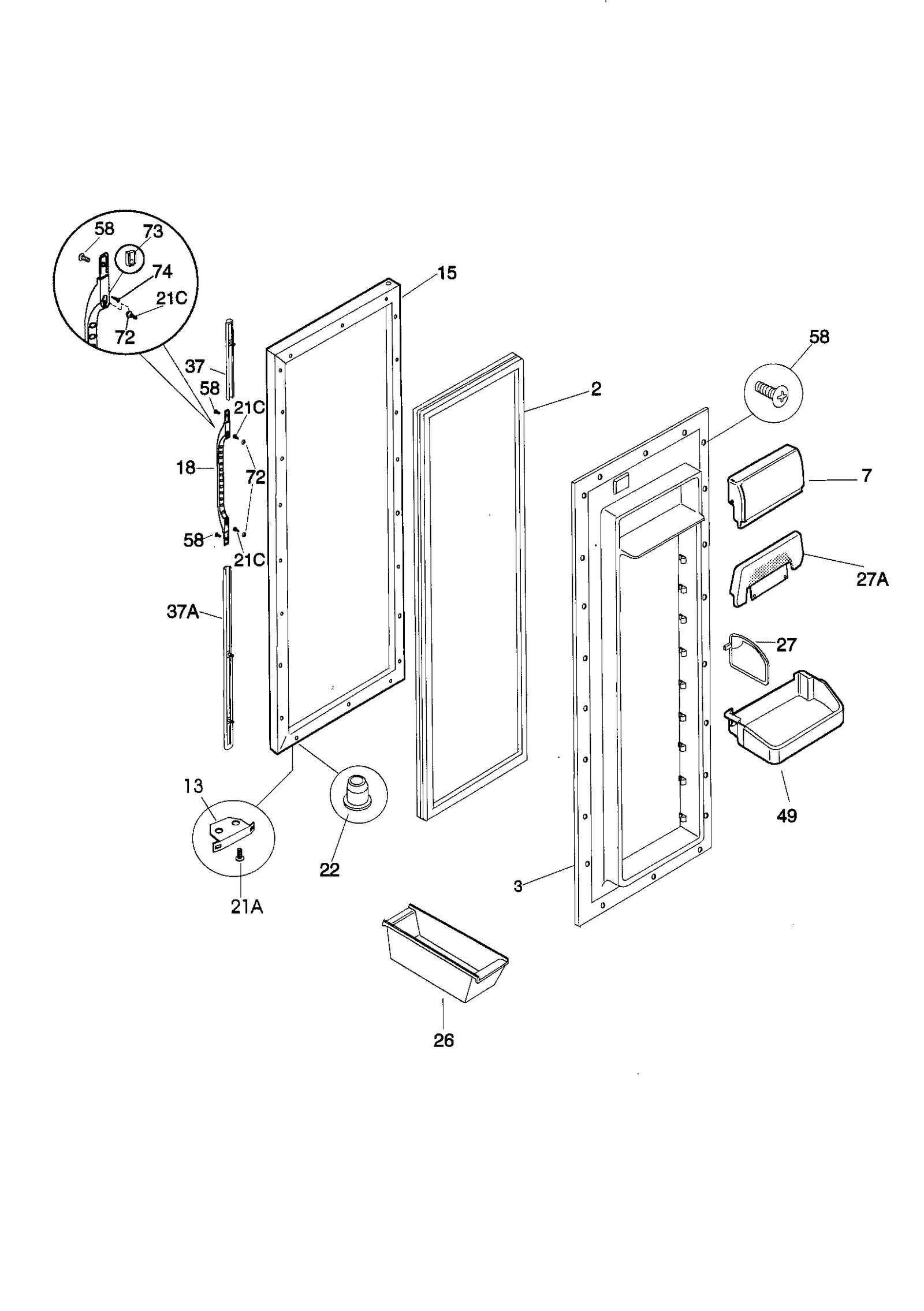 REFRIGERATOR DOOR