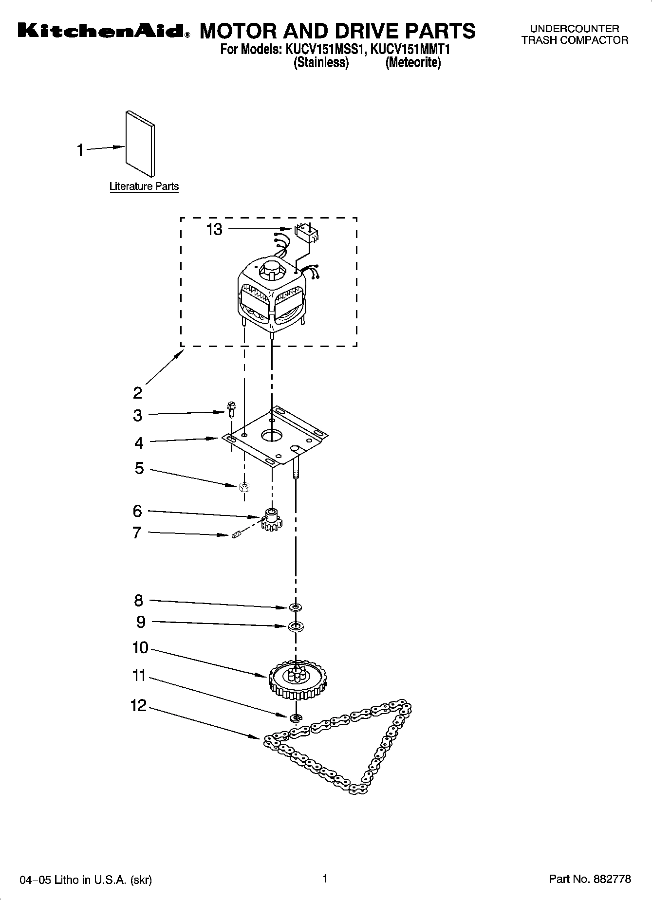 01 - MOTOR AND DRIVE PARTS