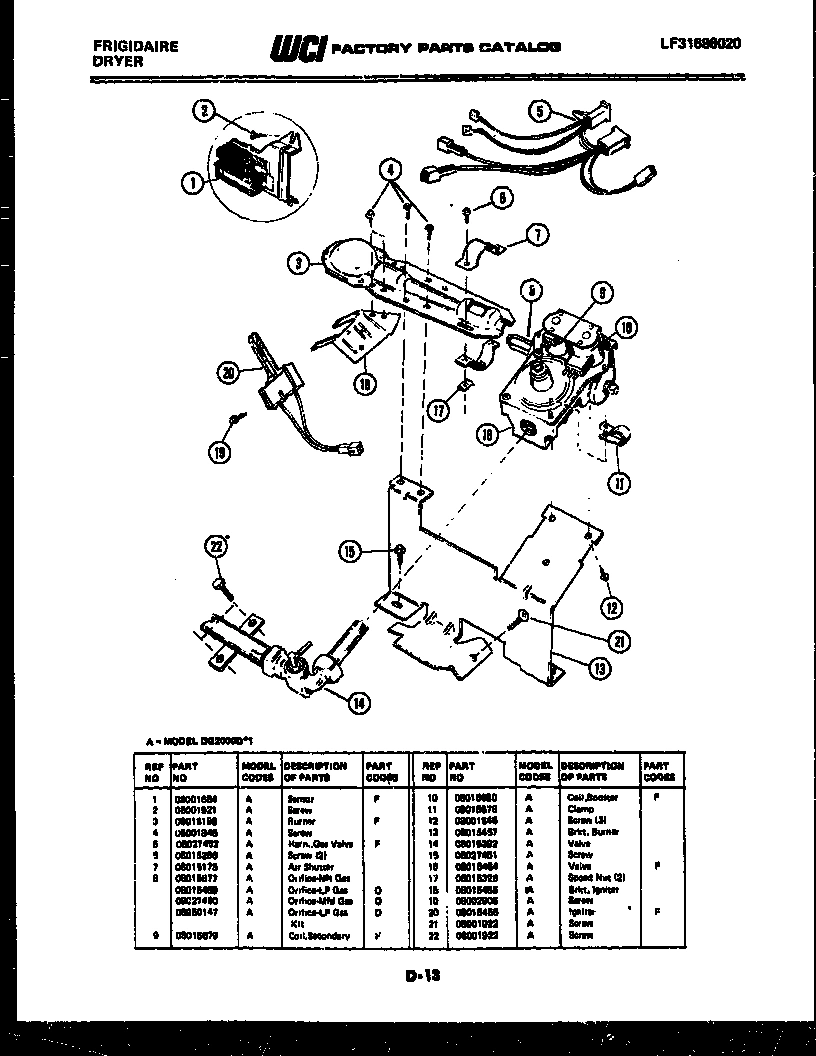 05 - BURNER, IGNITER AND VALVE